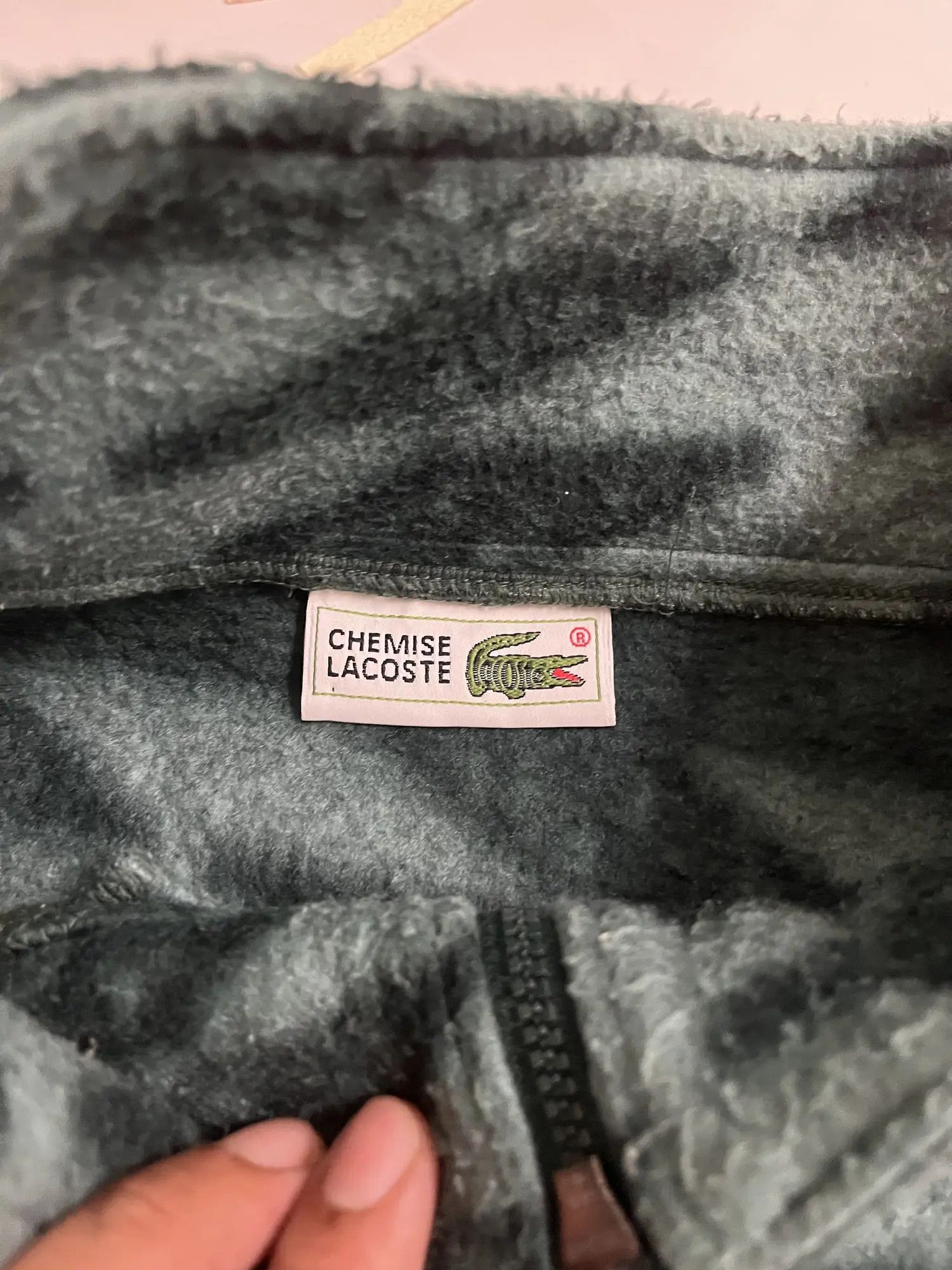 Lacoste Vintage Lacoste Aztec Fleece Half Zipper Jacket Size US XL / EU 56 / 4 - 9 Thumbnail
