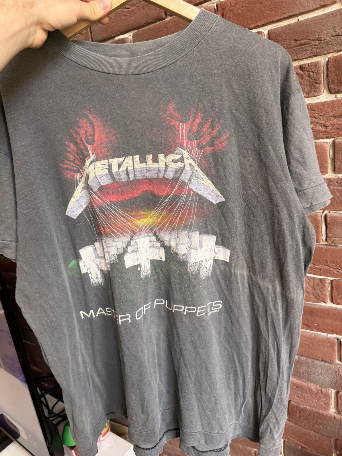 4GSELLER × Band Tees × Vintage Metallica Master Of Puppets Band 80s Vintage T-Shirt Metal Size US L / EU 52-54 / 3 - 11 Thumbnail