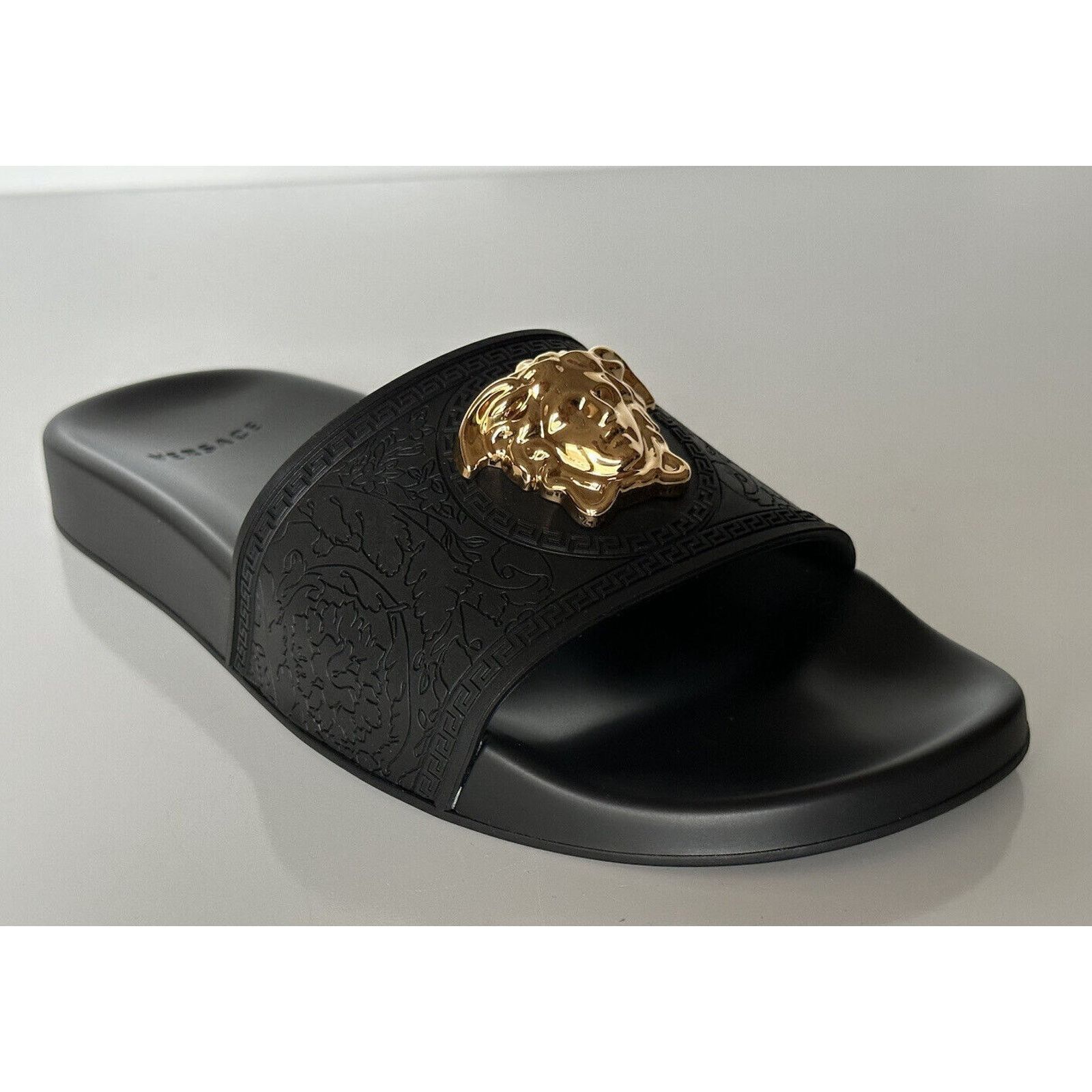 Versace Versace Gold Medusa Head Slides Sandals Black 10 US (40) Size US 10 / IT 40 - 1 Thumbnail