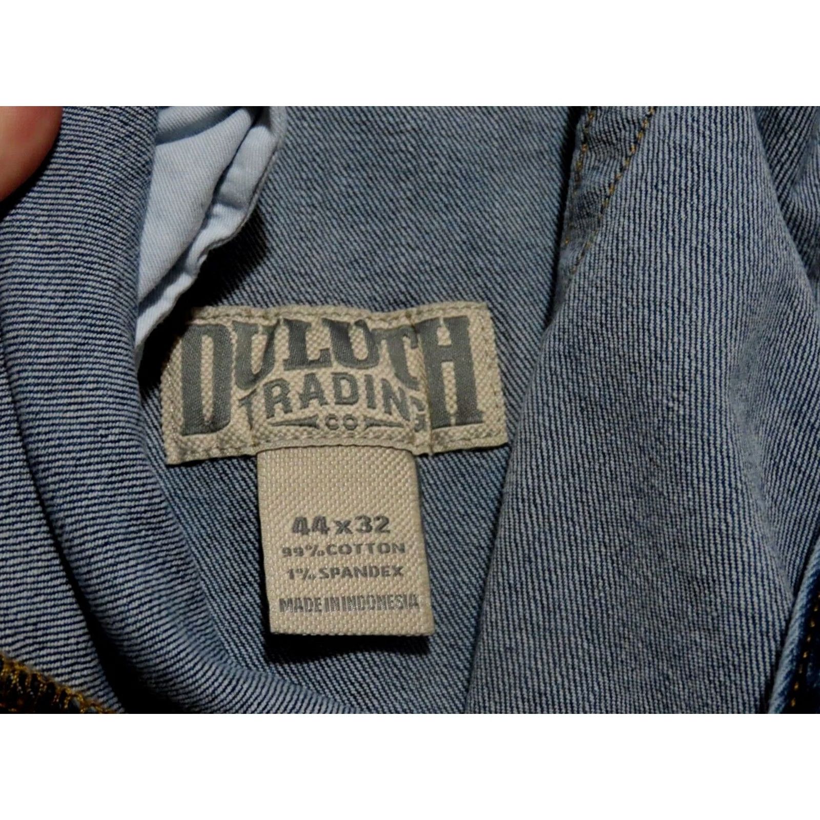 Vintage Duluth Flex Weekender Jeans Men's 5-Pocket Denim Blue 44x32 Regular Relaxed Straight Belt Loops Size US 44 / EU 60 - 5 Thumbnail
