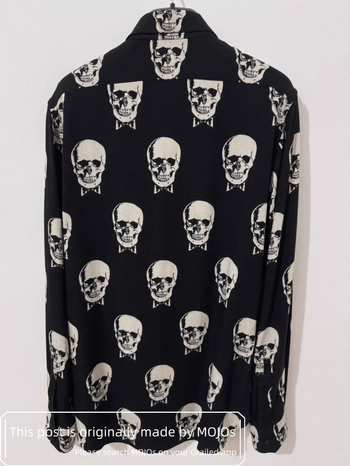 Saint Laurent Paris Sz 37 Saint Laurent Paris 15AW Skull Print Shirt mojos24 Size US S / EU 44-46 / 1 - 2 Thumbnail