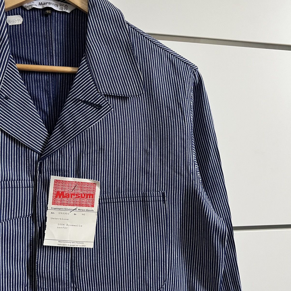 Vintage Marsum striped vintage chore works sanfor jacket Size US S / EU 44-46 / 1 - 8 Thumbnail