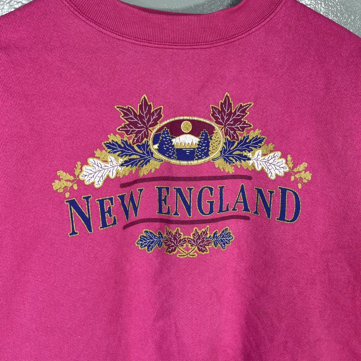 Tultex × Vintage VINTAGE 90s TULTEX NEW ENGLAND BIG LOGO PRINTED Size US XL / EU 56 / 4 - 5 Thumbnail