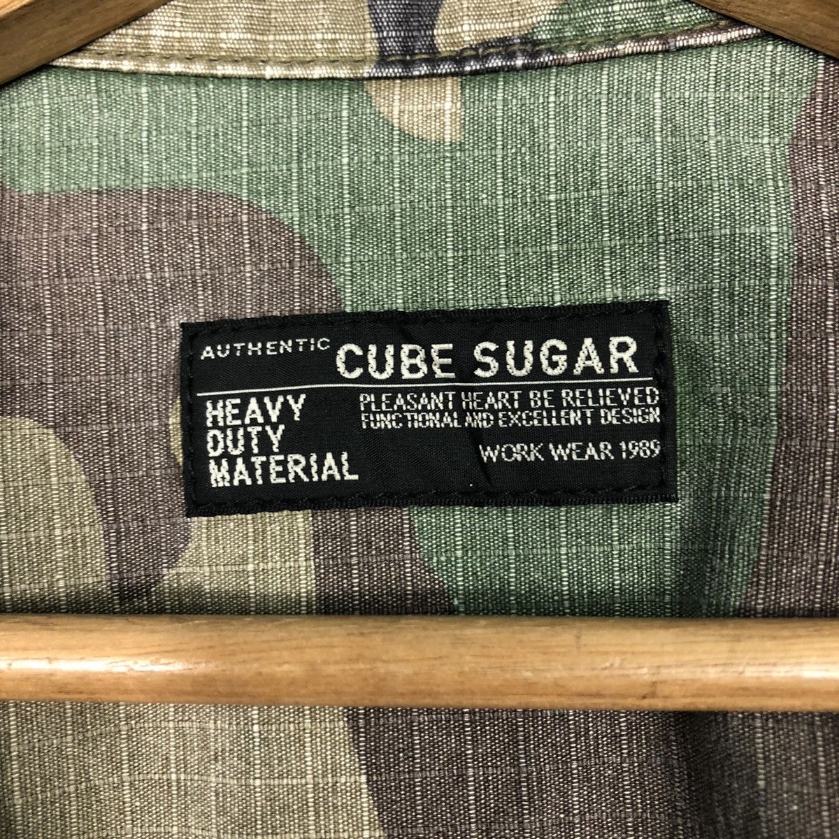 Vintage 📌Vintage Chore Military Jacket Cube Sugar Size US M / EU 48-50 / 2 - 19 Thumbnail