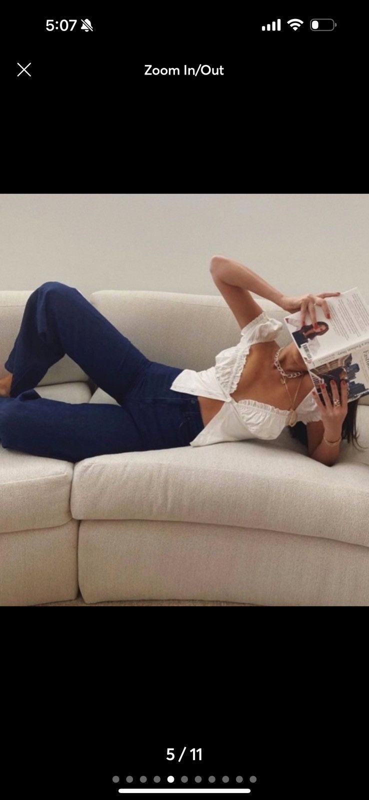 Other With Jean Louie White Button Crop Top S Size S / US 4 / IT 40 - 3 Thumbnail