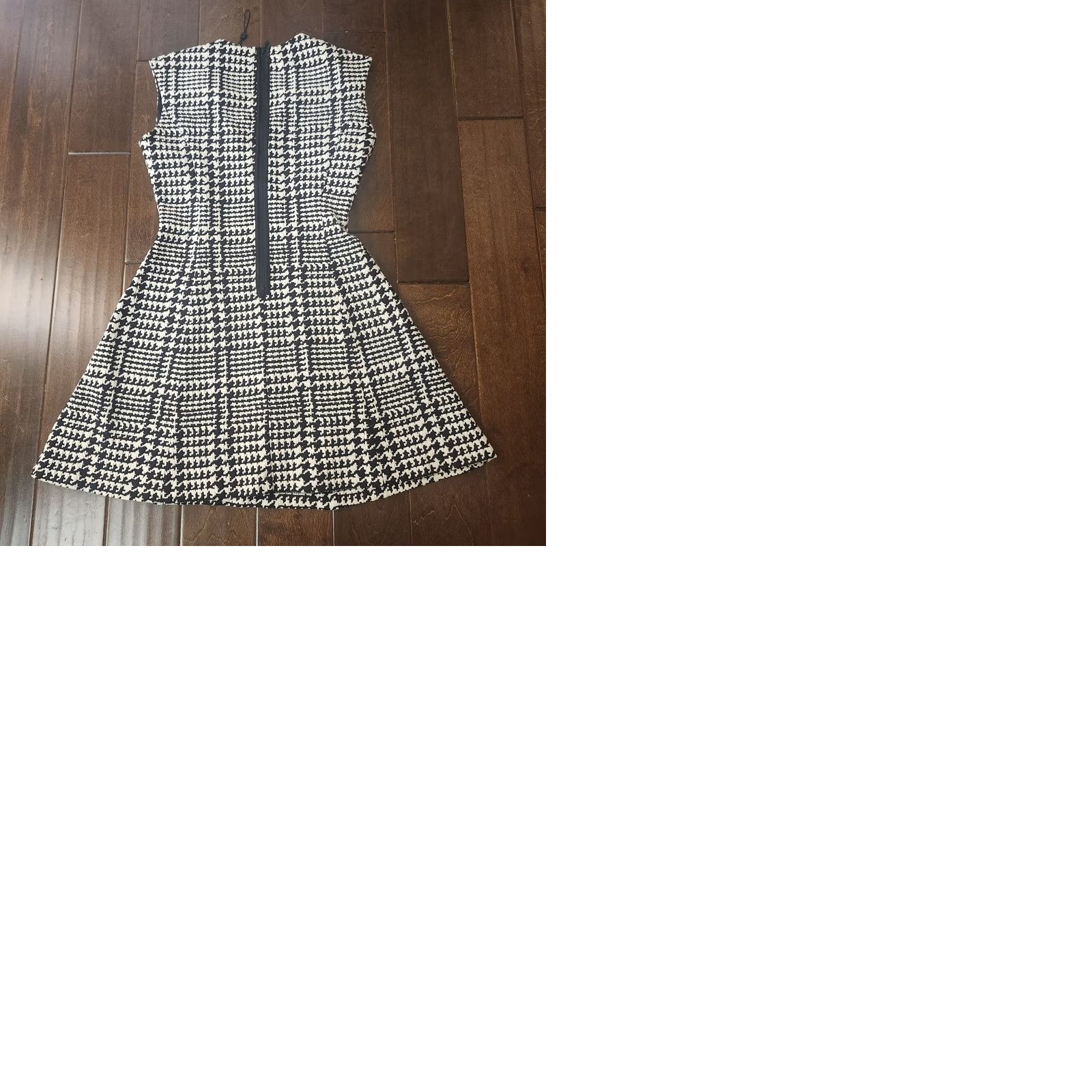 Vintage Forest Lily Dress Womens Small Black White Houndstooth Fit Flare Skater Size S / US 4 / IT 40 - 9 Thumbnail