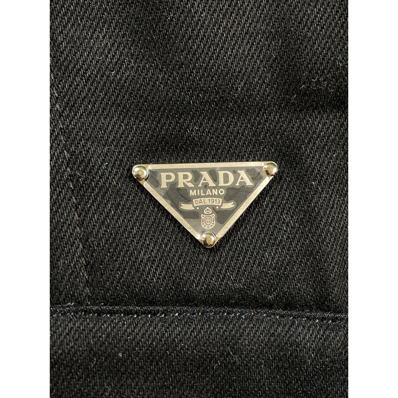 Prada Prada Bull Blouson Black Denim Jacket Size US L / EU 52-54 / 3 - 13 Thumbnail