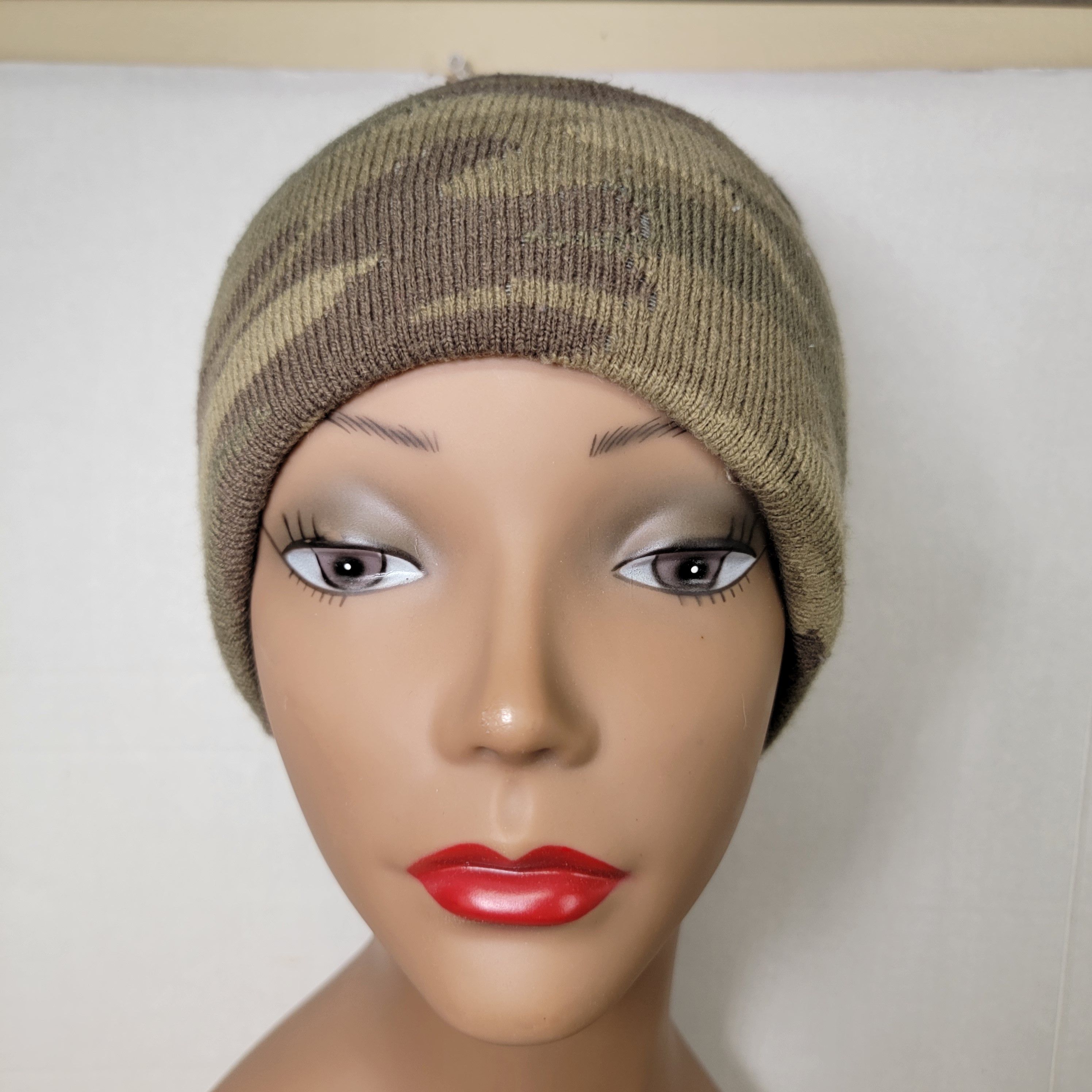 George George Knit Green Camo Beanie - Size One Size Size ONE SIZE - 1 Thumbnail