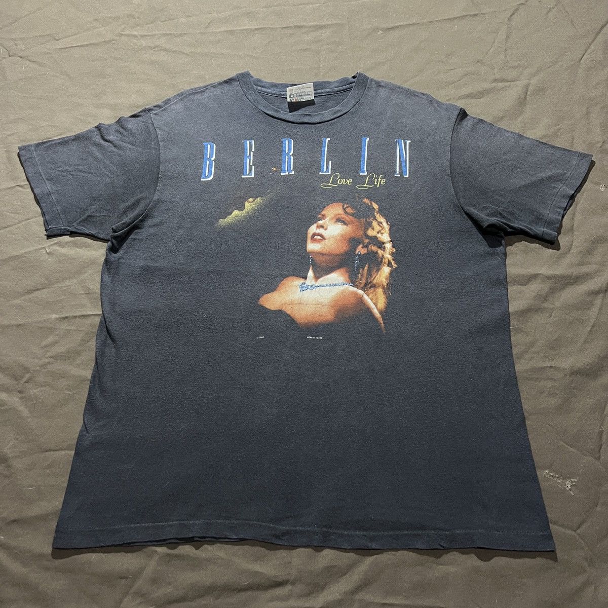 Band Tees Vintage 80s Berlin Concert Tour Tee Faded Electronic Rock Size US L / EU 52-54 / 3 - 1 Thumbnail