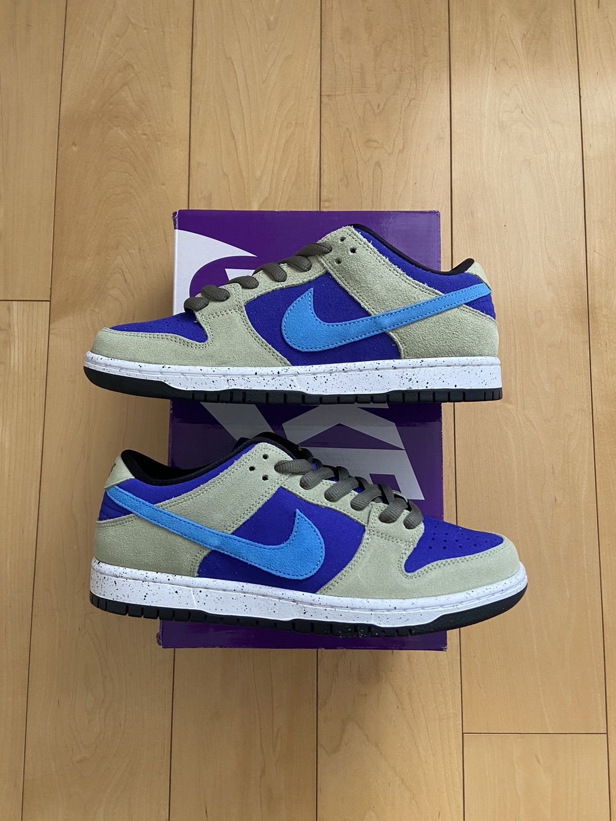 image of Nike Sb Dunk Low Pro Acg Celadon Shoes in Blue, Men's (Size 8)