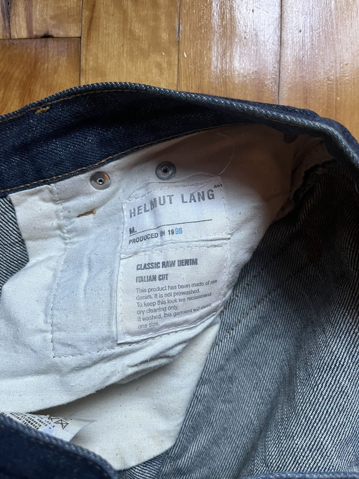 Helmut Lang helmut lang raw italian denim from ‘89 Size US 26 / EU 42 - 1 Thumbnail