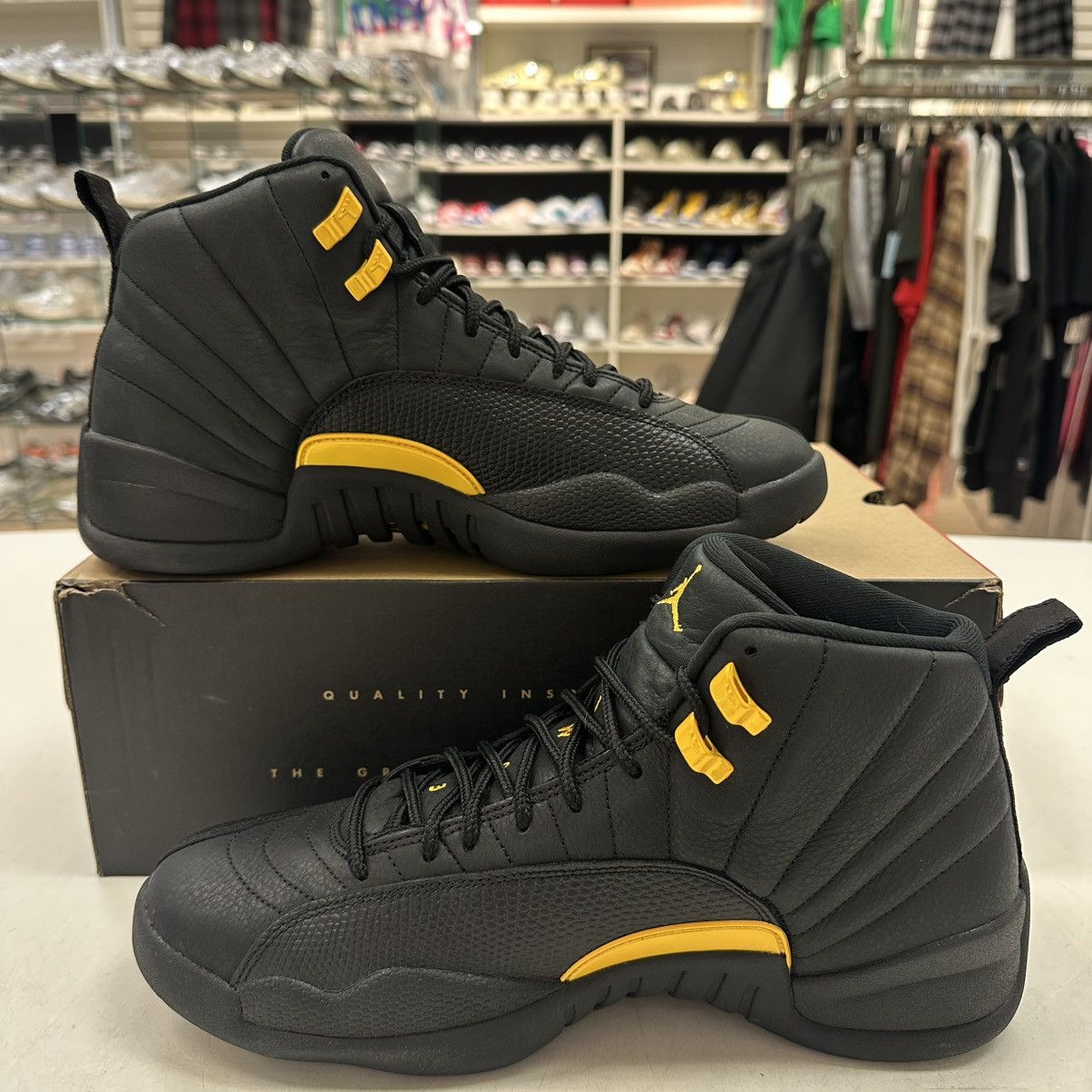 Jordan Brand Size 11.5 - Jordan 12 Retro Mid Black Taxi Size US 11.5 / EU 44-45 - 2 Thumbnail