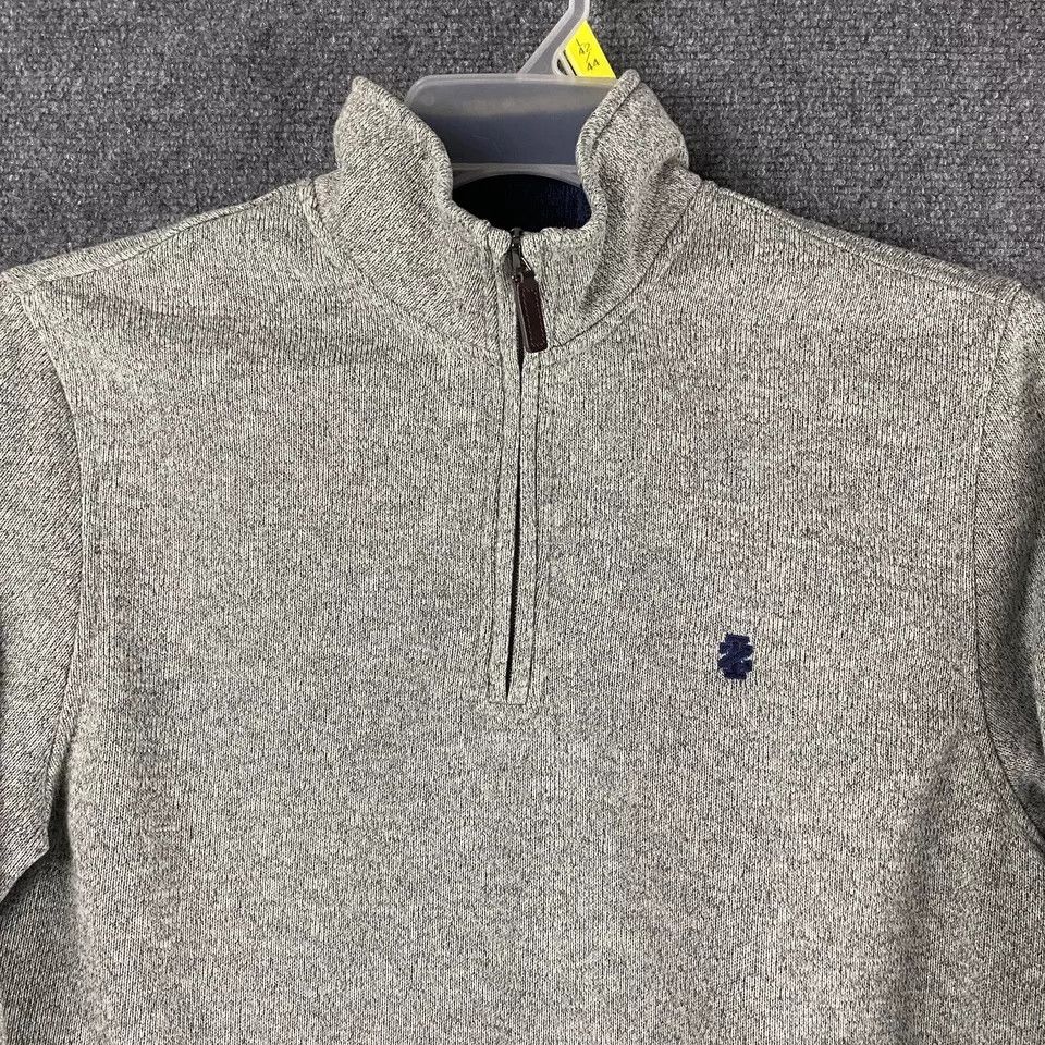 Izod Izod 1/4 Zip Pullover Men's Small Gray Fleece Adults S Size US S / EU 44-46 / 1 - 2 Thumbnail