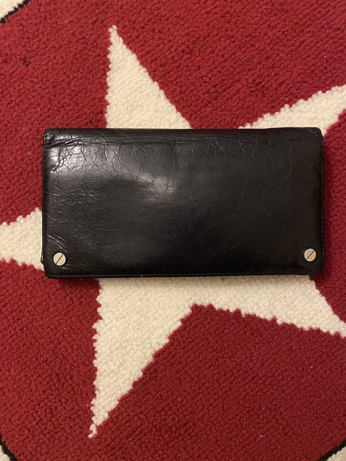 image of Balenciaga Long Wallet Screw in Black, Men's