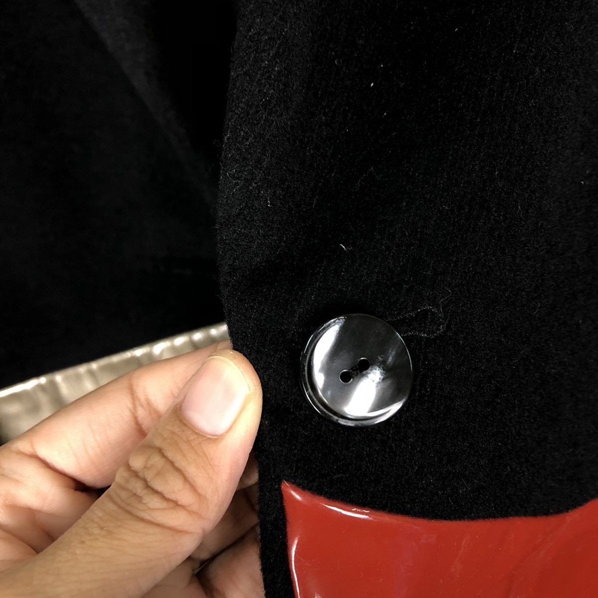 Japanese Brand 🔥Vtg Long Jacket Rare Design Inspire Yohji Yamamoto Japan Size US M / EU 48-50 / 2 - 15 Thumbnail