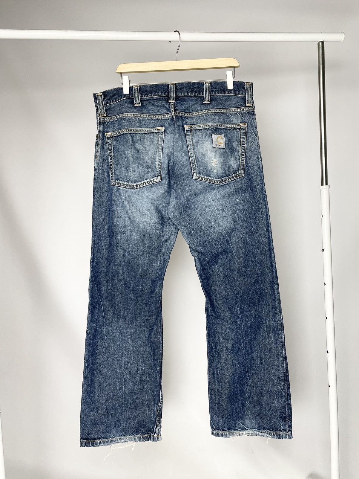 Carhartt Vintage Carhartt Distressed Ripped Denim Jeans Rockin Pants Size US 36 / EU 52 - 1 Thumbnail