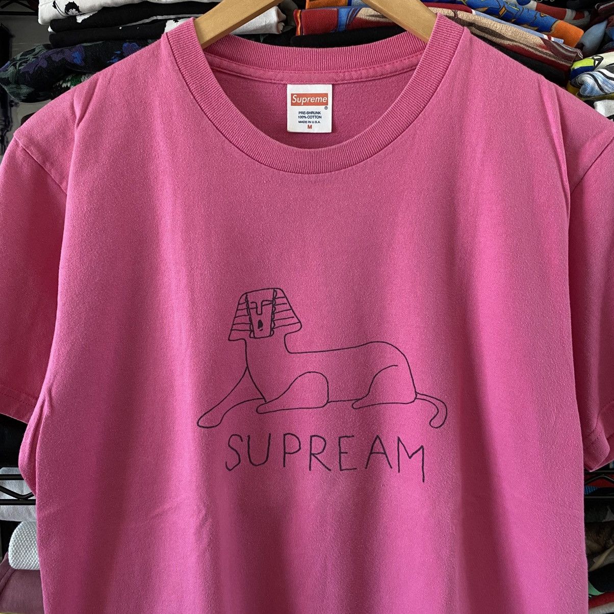 Supreme Supreme Sphinx T-Shirt Pink 2012 Gonz Grunge Y2K Size US M / EU 48-50 / 2 - 2 Thumbnail