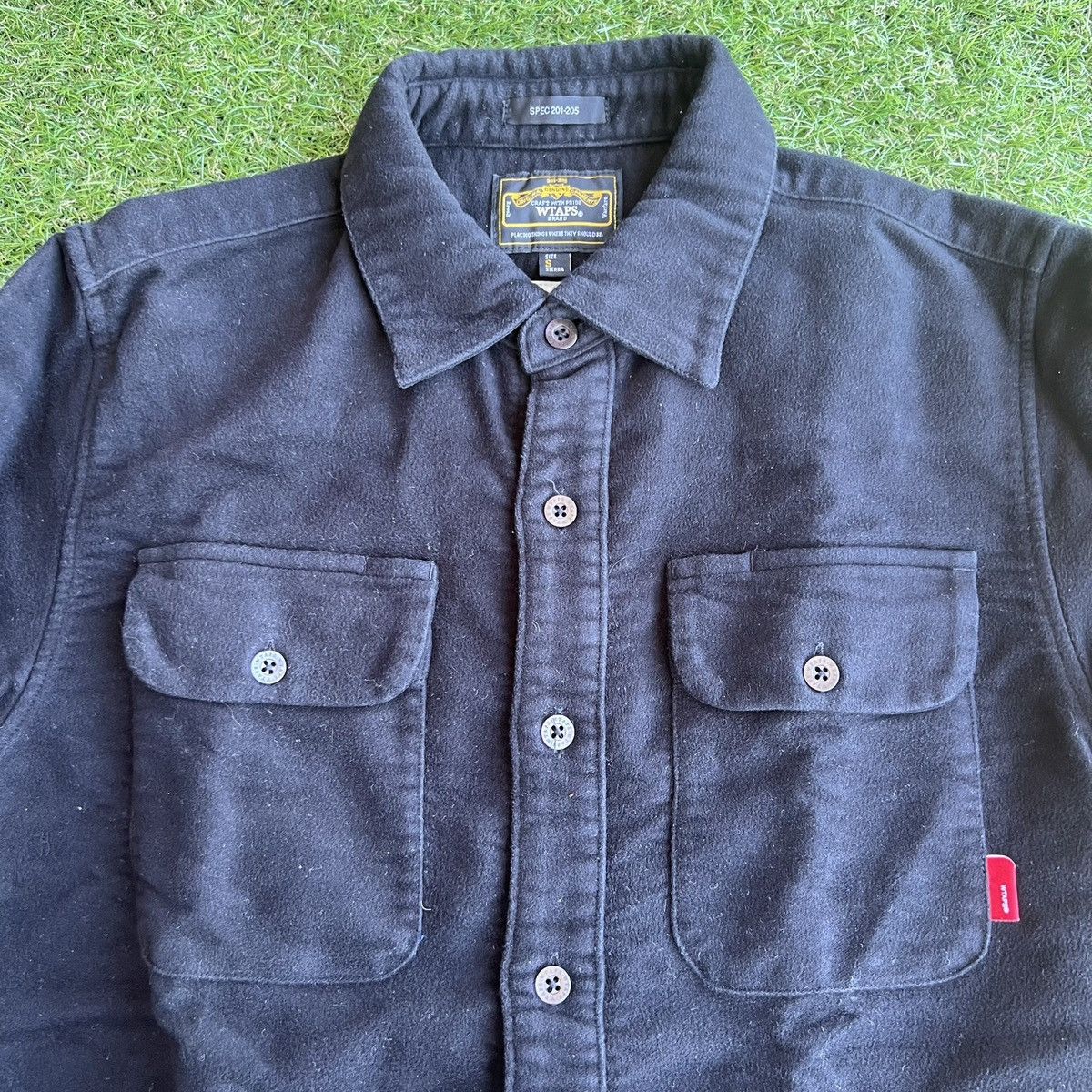 Wtaps WTAPS Brisbane Moss Moleskin Button Up Shirt Size US XS / EU 42 / 0 - 2 Thumbnail