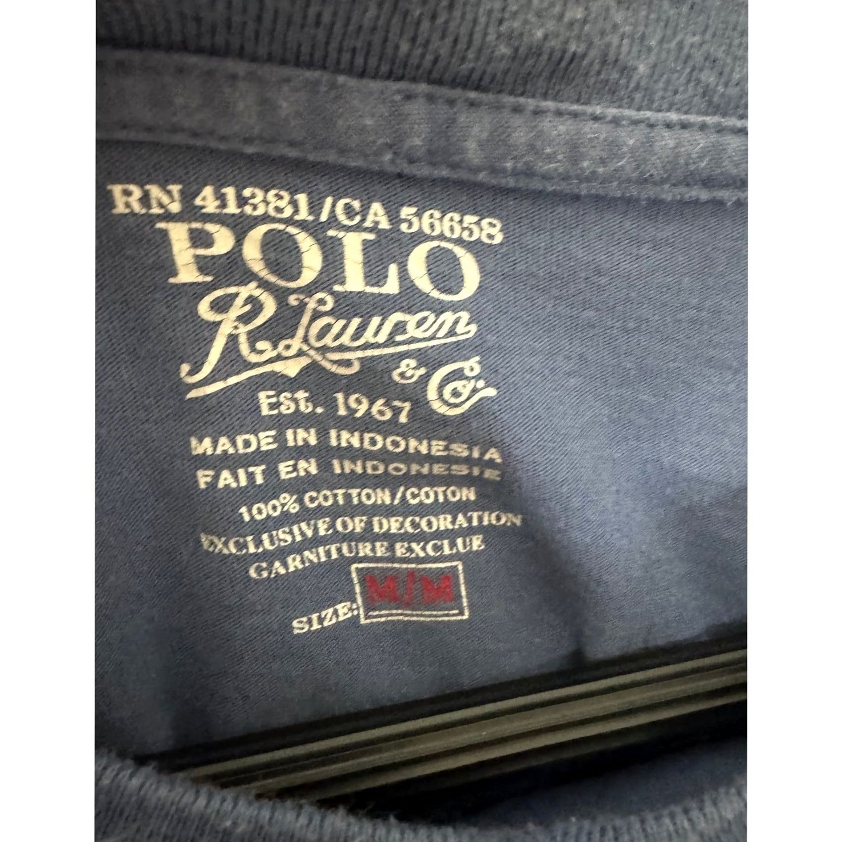 Polo Ralph Lauren Polo Ralph Lauren V Neck T Shirt Mens Size XL Classic Fit Pony Logo Blue Short Sleeve Regular Jersey Cotton tagless Size US M / EU 48-50 / 2 - 6 Thumbnail