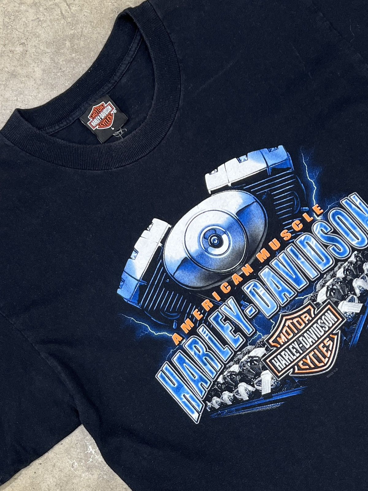 Harley Davidson Vintage Harley Davidson American Muscle Houston Texas Large Size US L / EU 52-54 / 3 - 1 Thumbnail