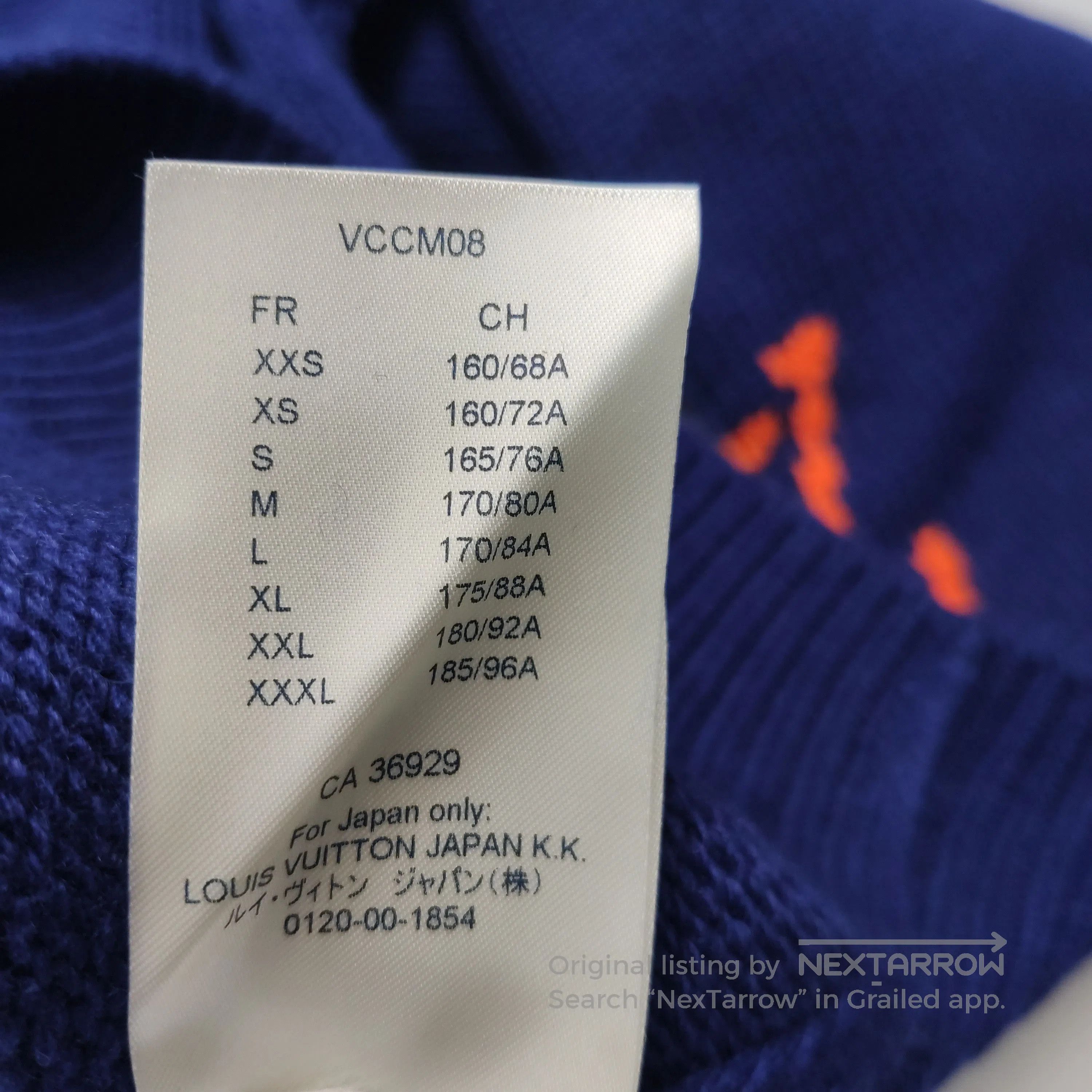 Louis Vuitton Louis Vuitton Blue Checkered V-Neck Sweater L. Size US L / EU 52-54 / 3 - 5 Thumbnail