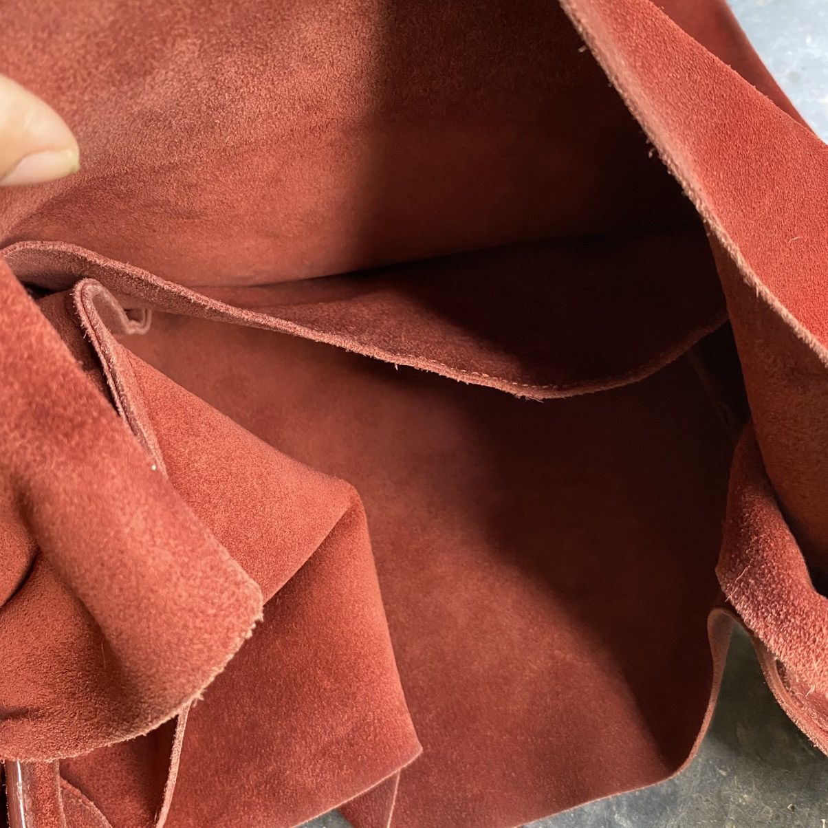 Jil Sander JIL SANDER Red Suede Shoulder Bag Size ONE SIZE - 6 Thumbnail