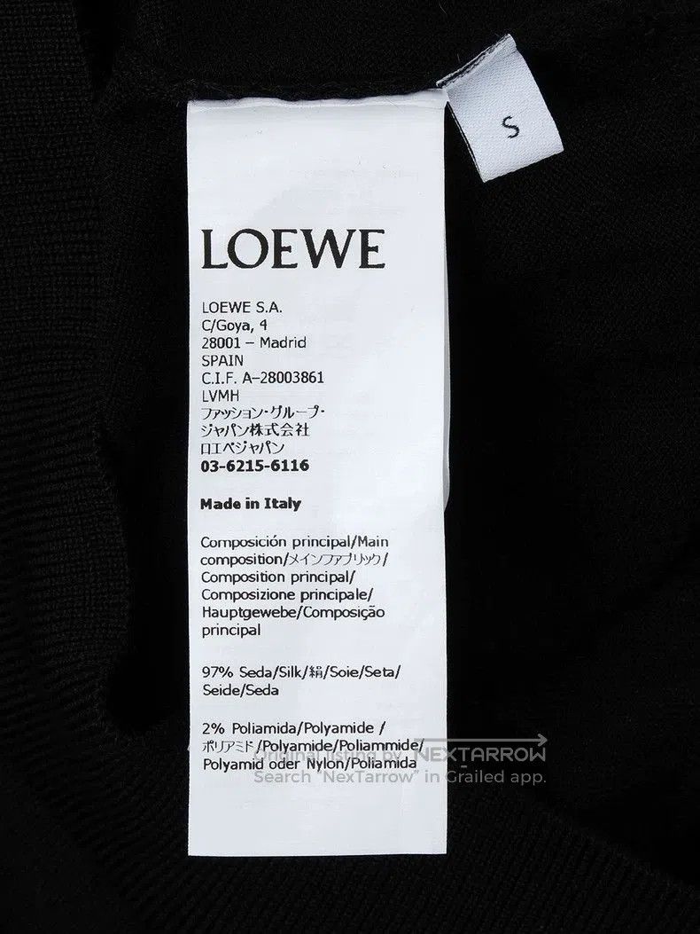 Loewe LOEWE Short Silk Blend Polo Knit. Size US S / EU 44-46 / 1 - 9 Thumbnail