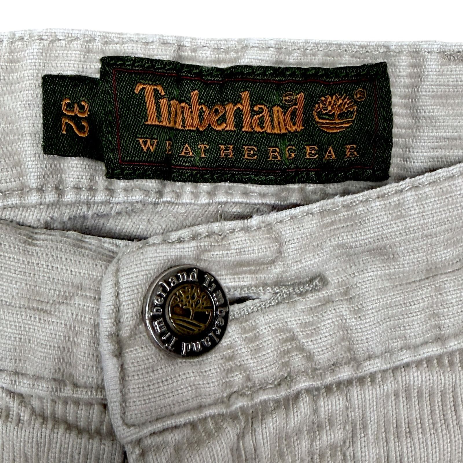Timberland Vintage 90s Timberland Gray Corduroy Carpenter Pants 32x30 Size US 32 / EU 48 - 7 Thumbnail