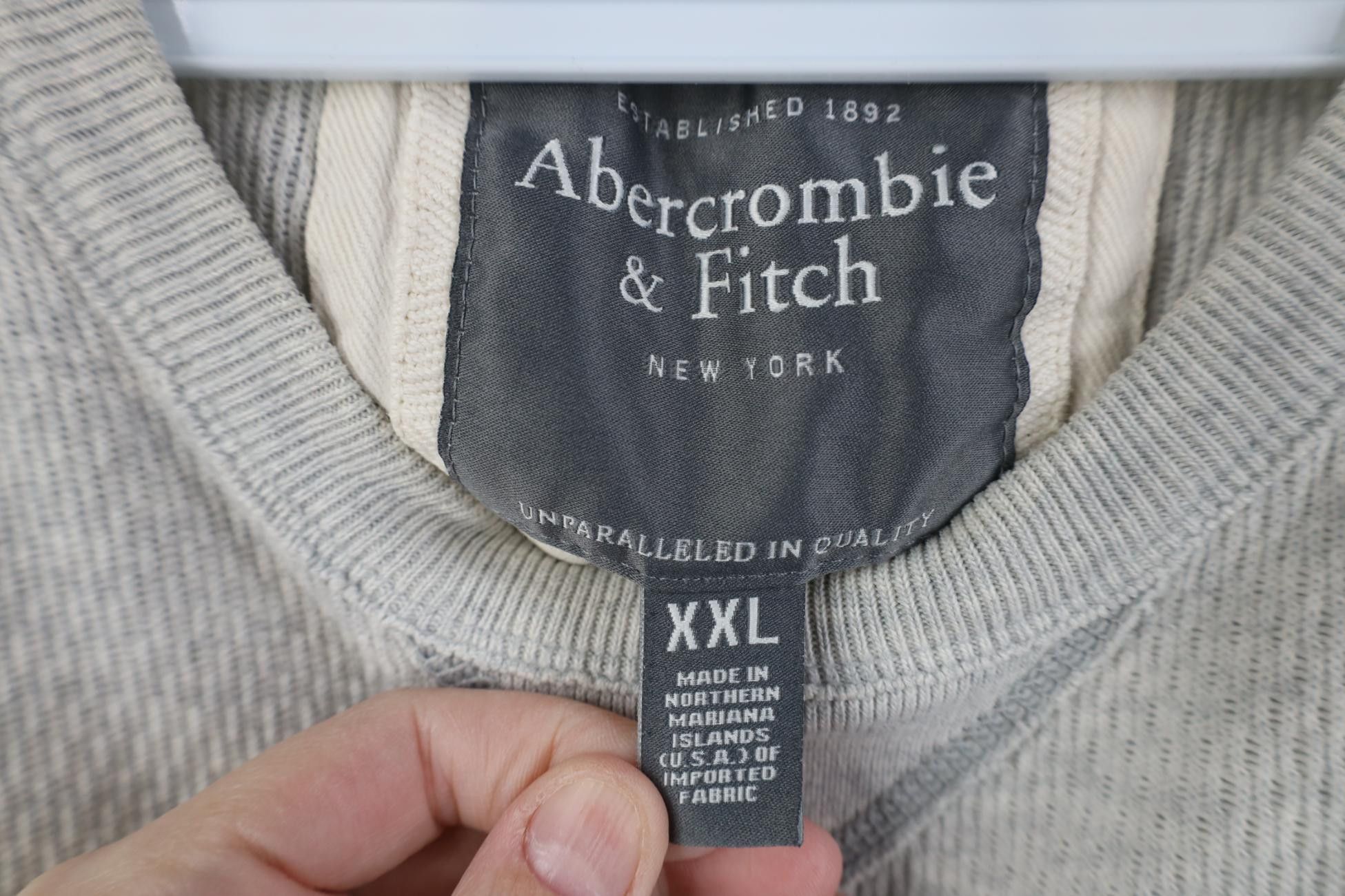 Abercrombie & Fitch Vintage 90s Y2K Abercrombie & Fitch Muscle Thermal T-Shirt Size US XXL / EU 58 / 5 - 5 Thumbnail