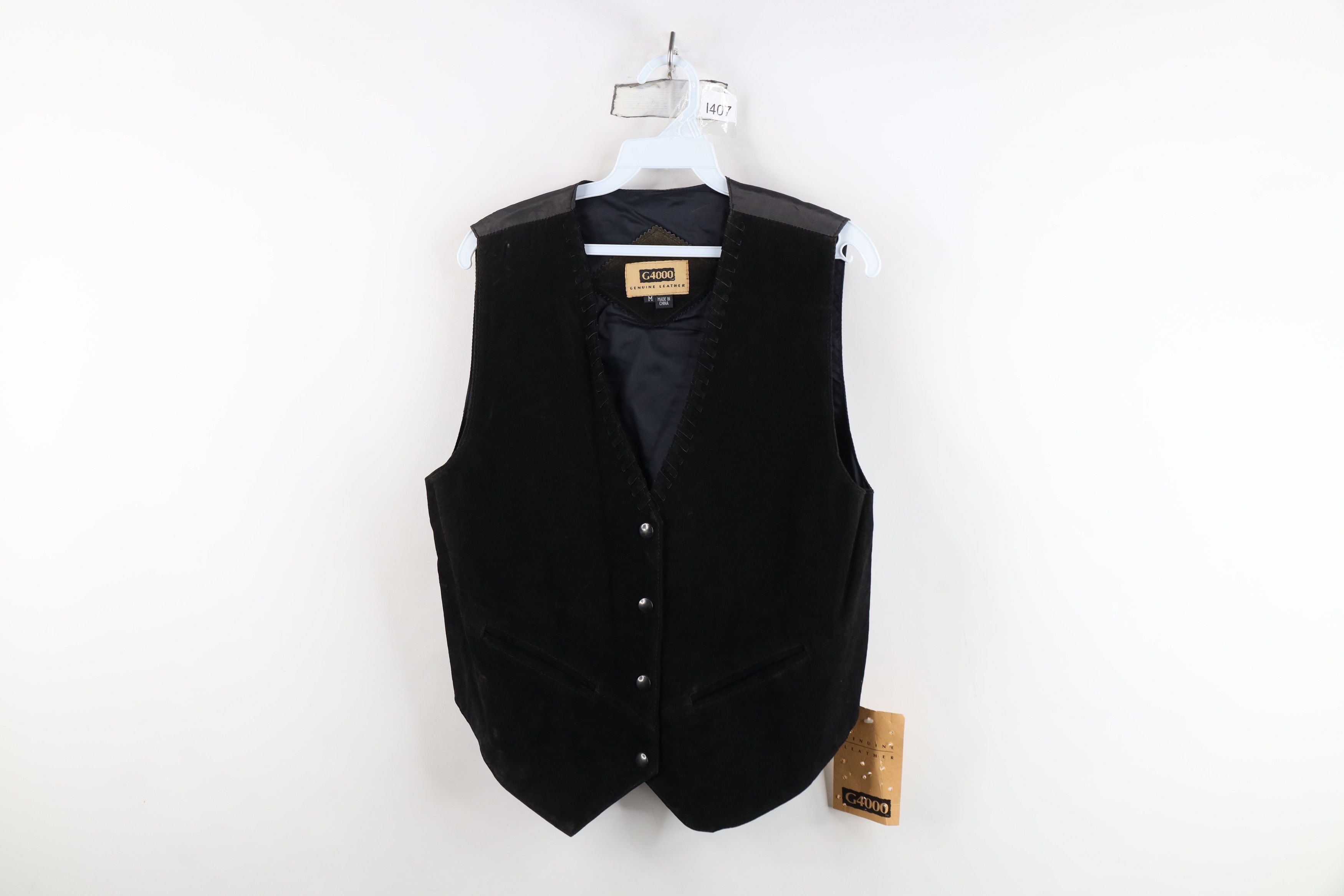 Vintage Deadstock Vintage 90s Streetwear Tie Back Vest Jacket Size M / US 6-8 / IT 42-44 - 1 Thumbnail
