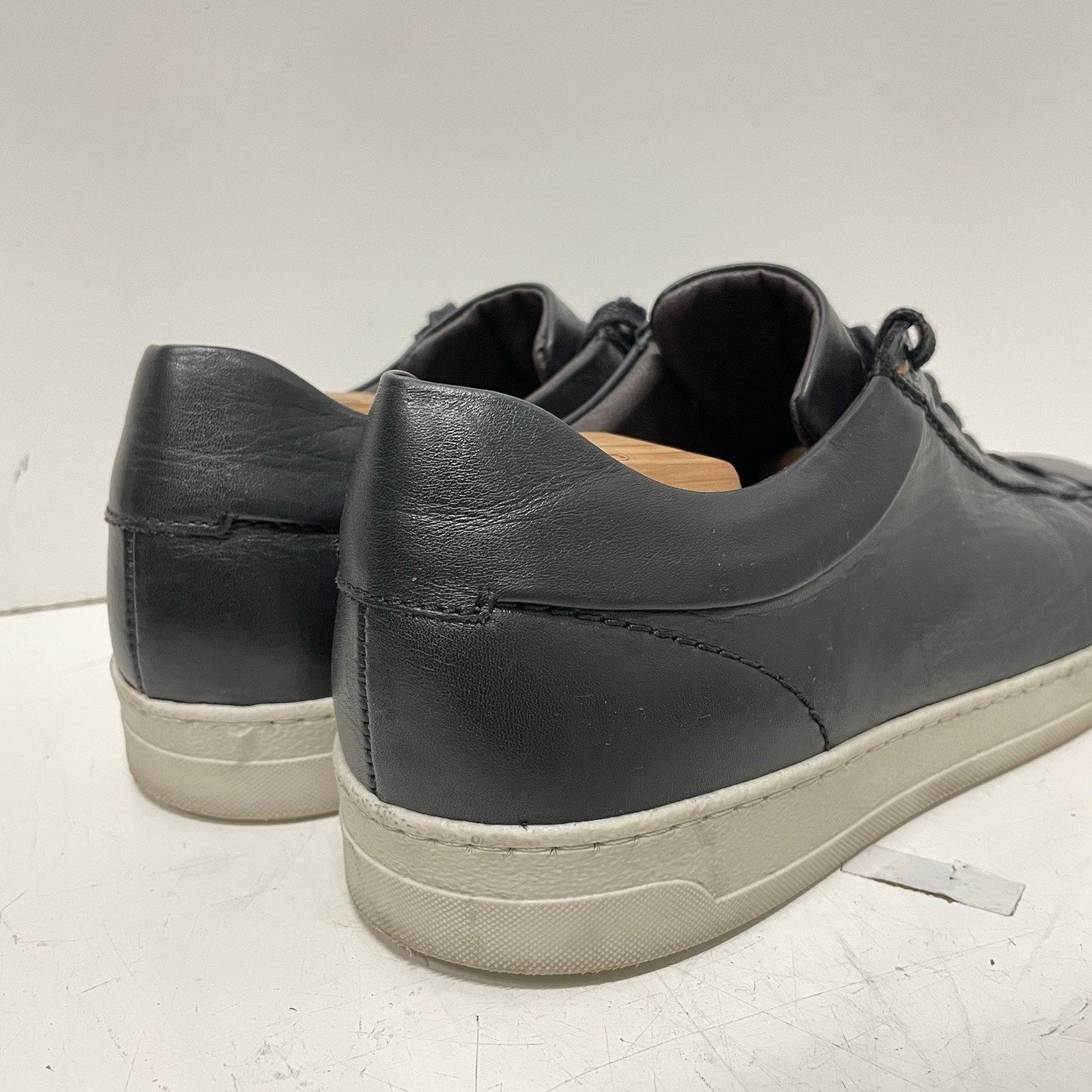 Bruno Magli $298 Bruno Magli Mens "Diego" Leather Sneakers Black US 11.5 Size US 11.5 / EU 44-45 - 4 Thumbnail