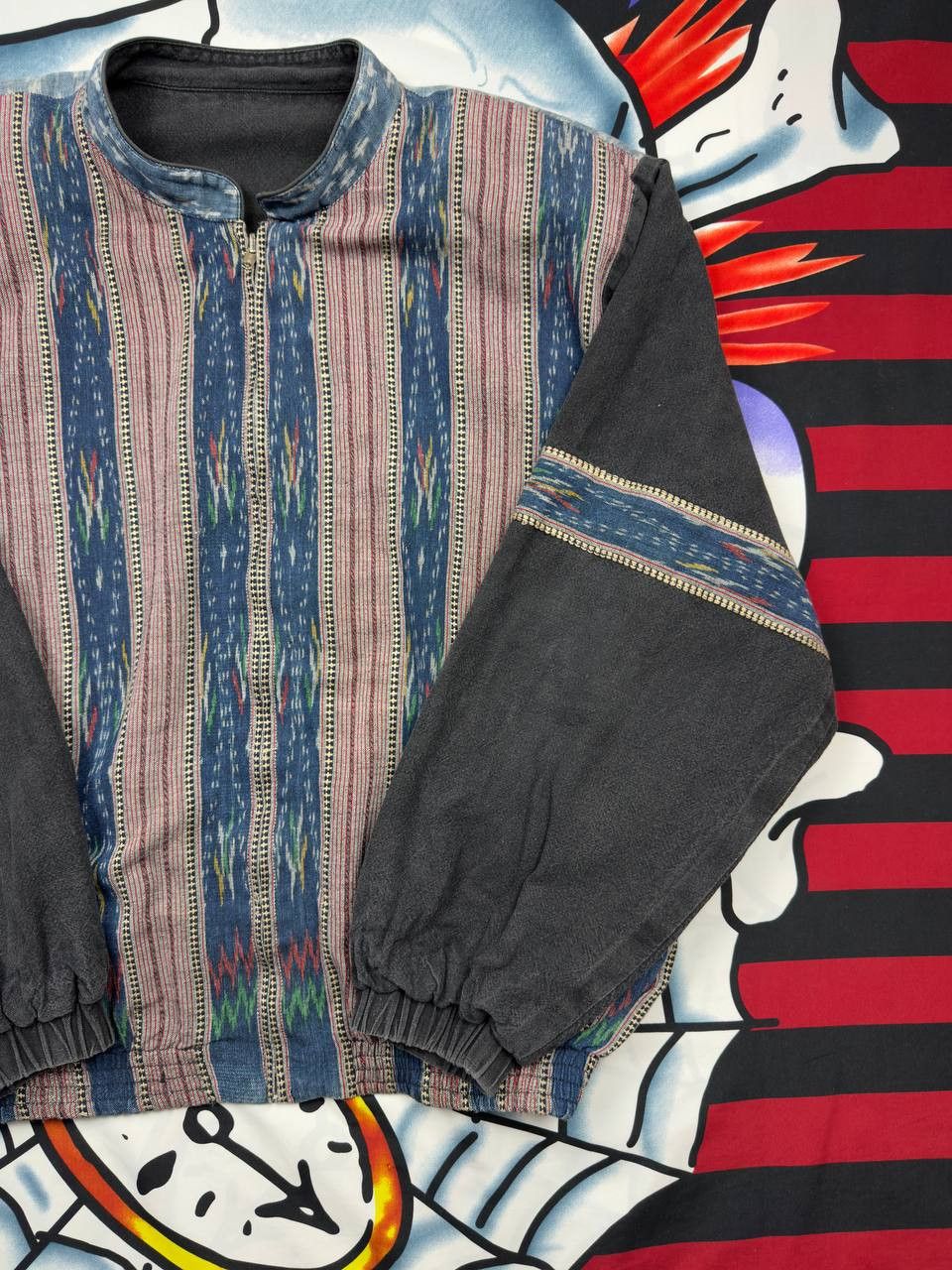 Other Vintage Japanesse ilen Faded Bomber Ethnic Style 2 sides Size US M / EU 48-50 / 2 - 4 Thumbnail