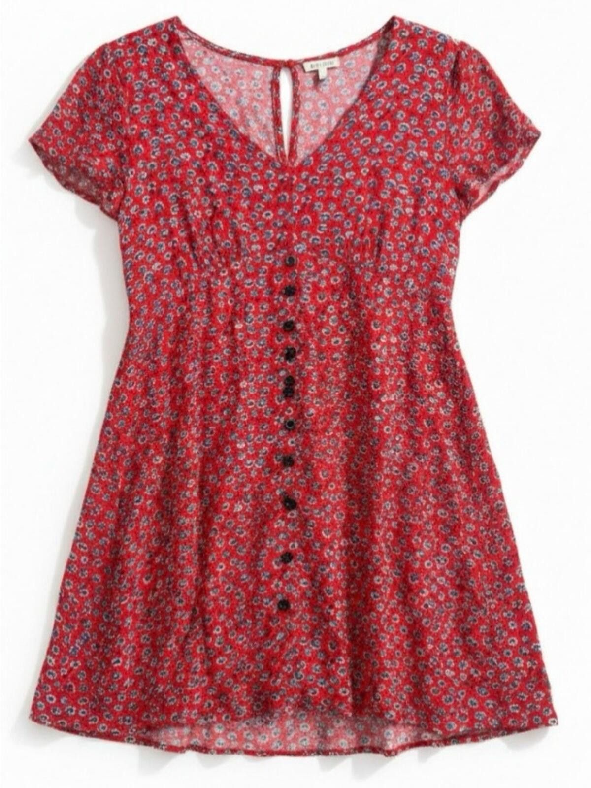 Other mason & belle Floral Button-Front Mini Dress Size L / US 10 / IT 46 - 1 Thumbnail