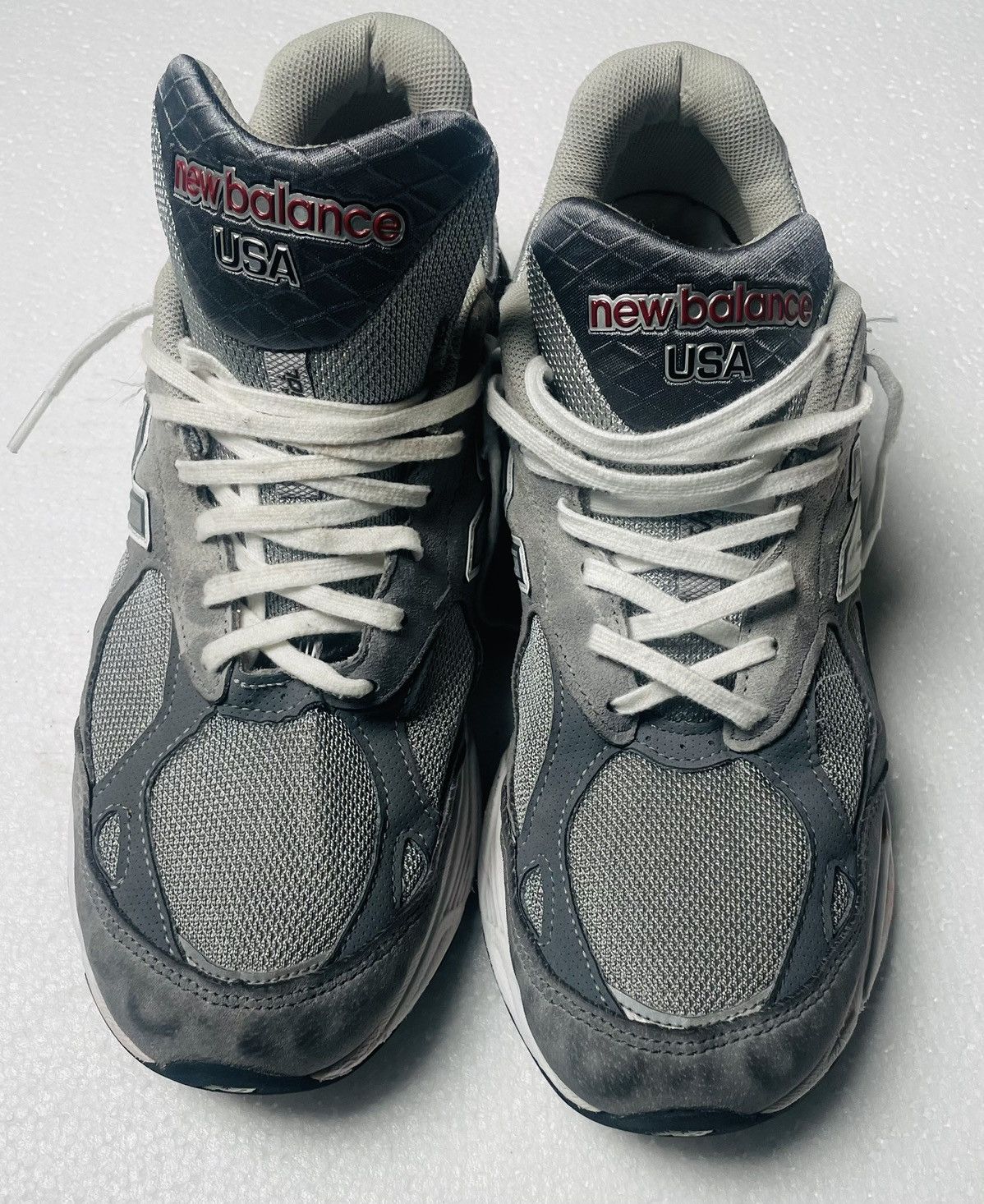 New Balance New Balance 990 V3 White/Gray, Size 10.5, Made in USA Size US 10.5 / EU 43-44 - 2 Thumbnail