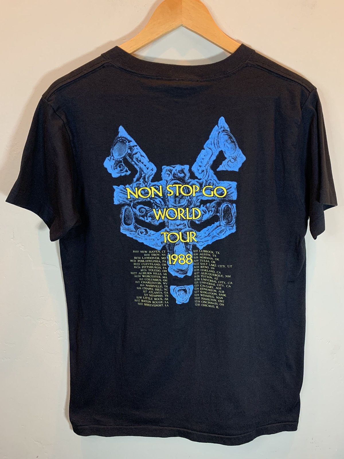 Band Tees × Led Zeppelin × Vintage RARE* Vintage Robert Plant 1988 Non Stop Go World Tour Shirt Size US L / EU 52-54 / 3 - 2 Thumbnail