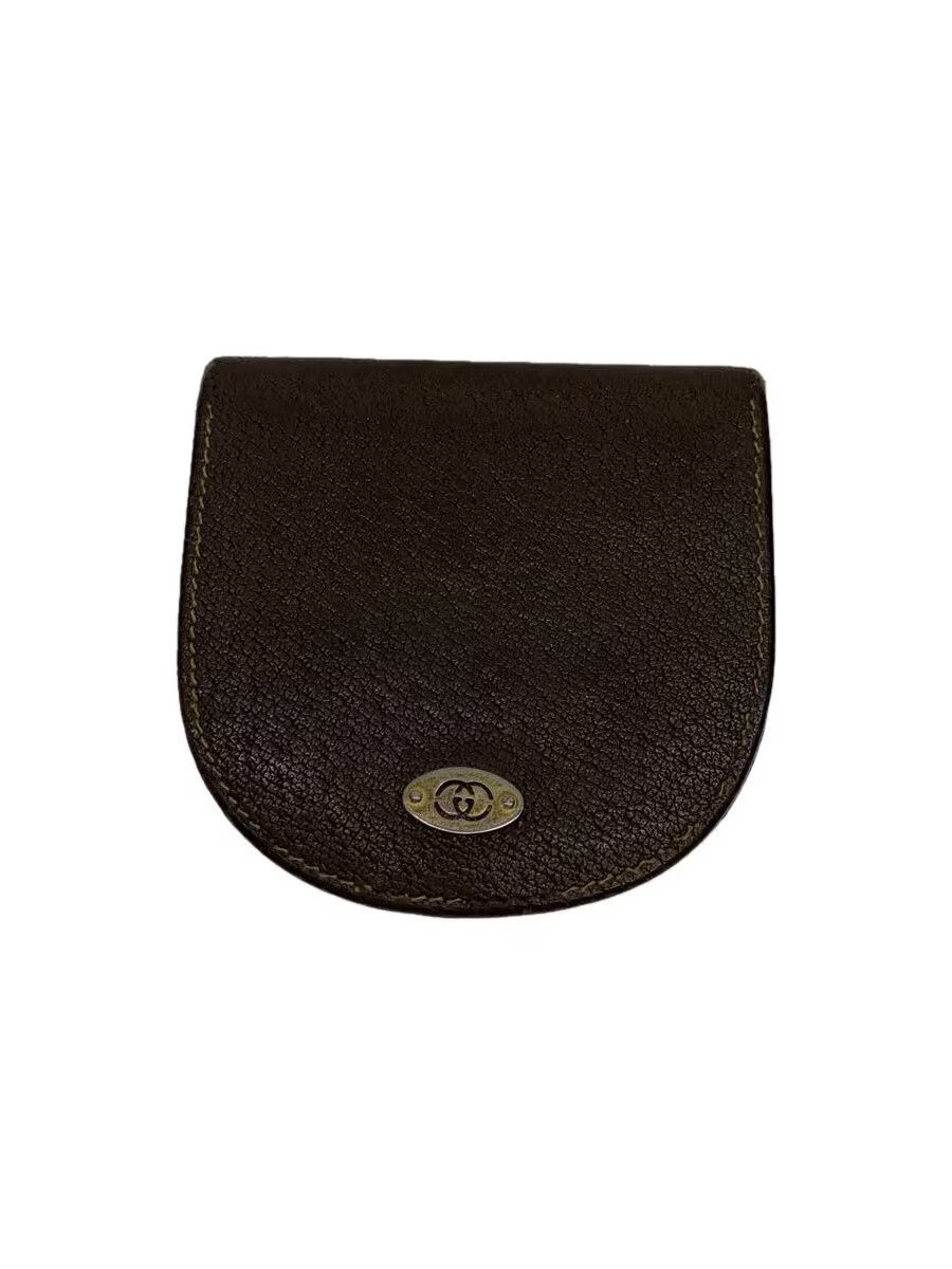 Gucci Gucci Leather Coin Case Brown Size ONE SIZE - 1 Thumbnail