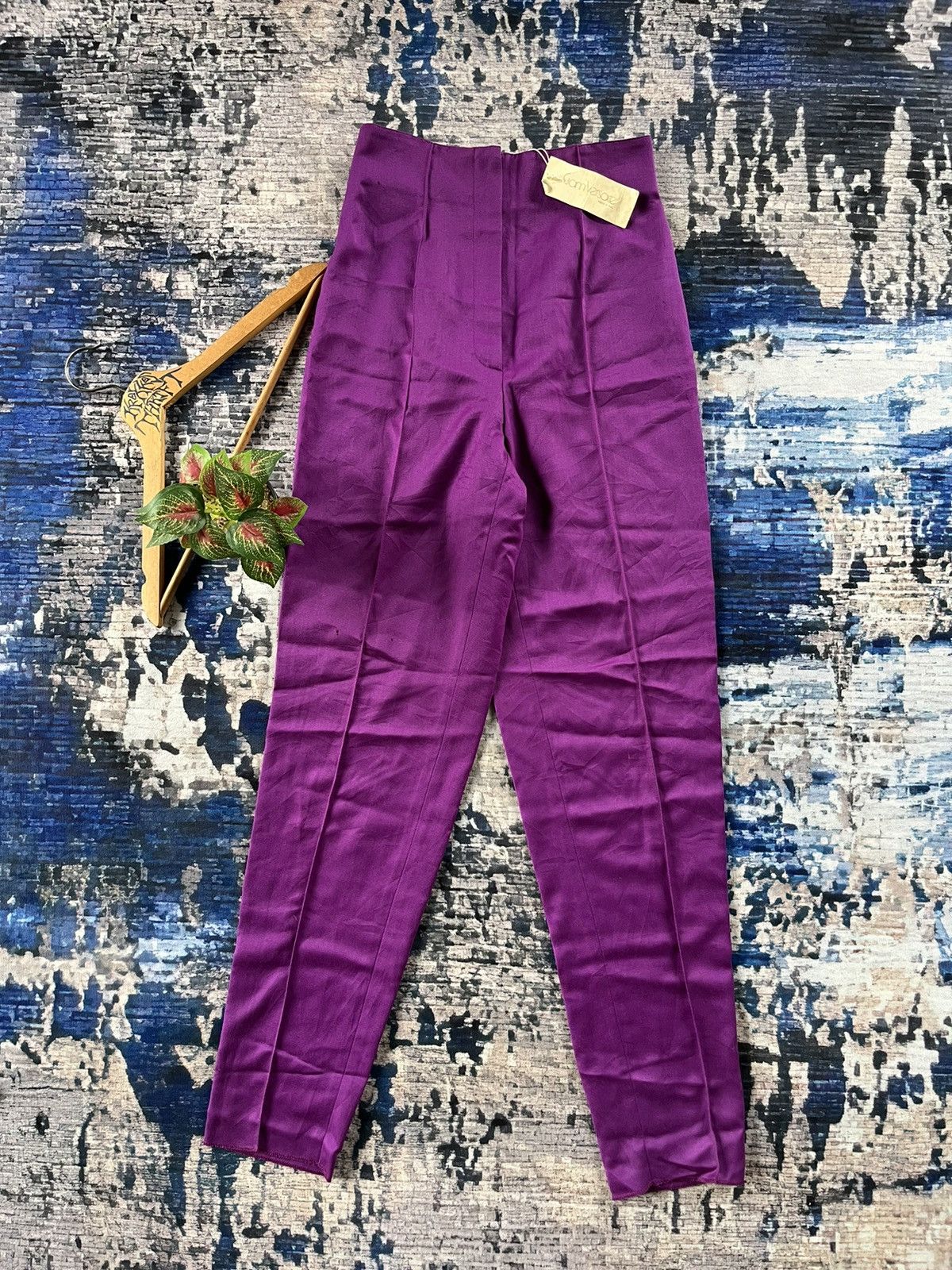 Versace × Vintage 💥Gianni Versace Trousers Slim Pants New Old Stock Size 27" / US 4 / IT 40 - 1 Thumbnail