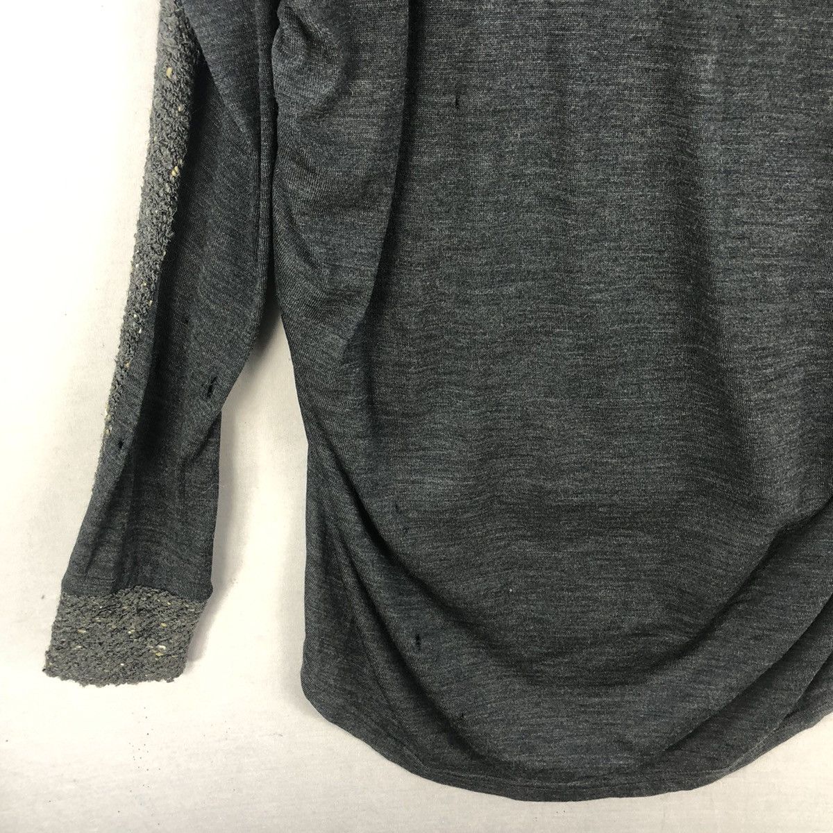Yohji Yamamoto Limi Feu Ss03 Hybrid Grunge Distressed L/sleeve Top Size S / US 4 / IT 40 - 7 Thumbnail