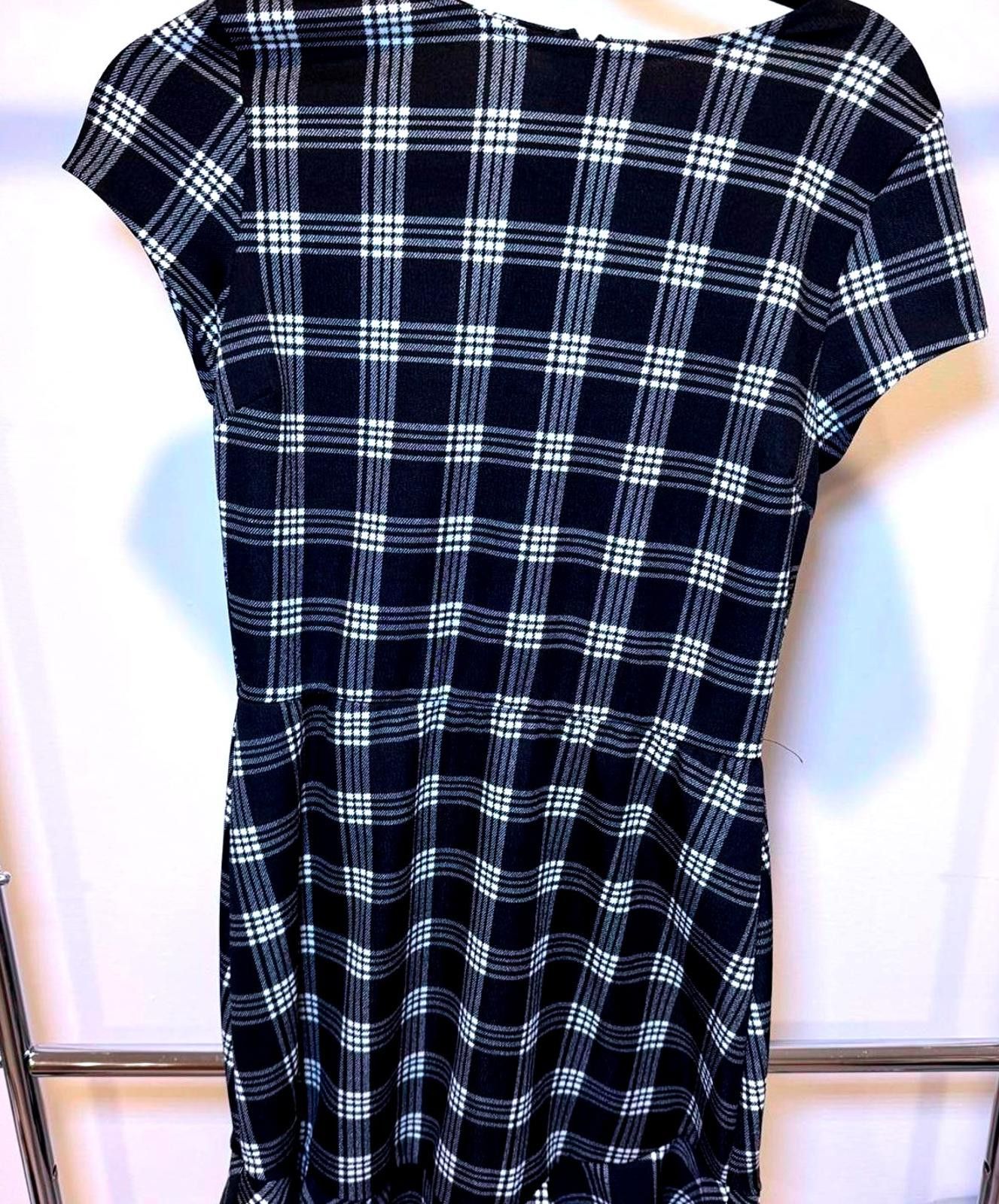 Designer Love, Ady Women's Black and White Plaid Dress - Size Large Size L / US 10 / IT 46 - 1 Thumbnail