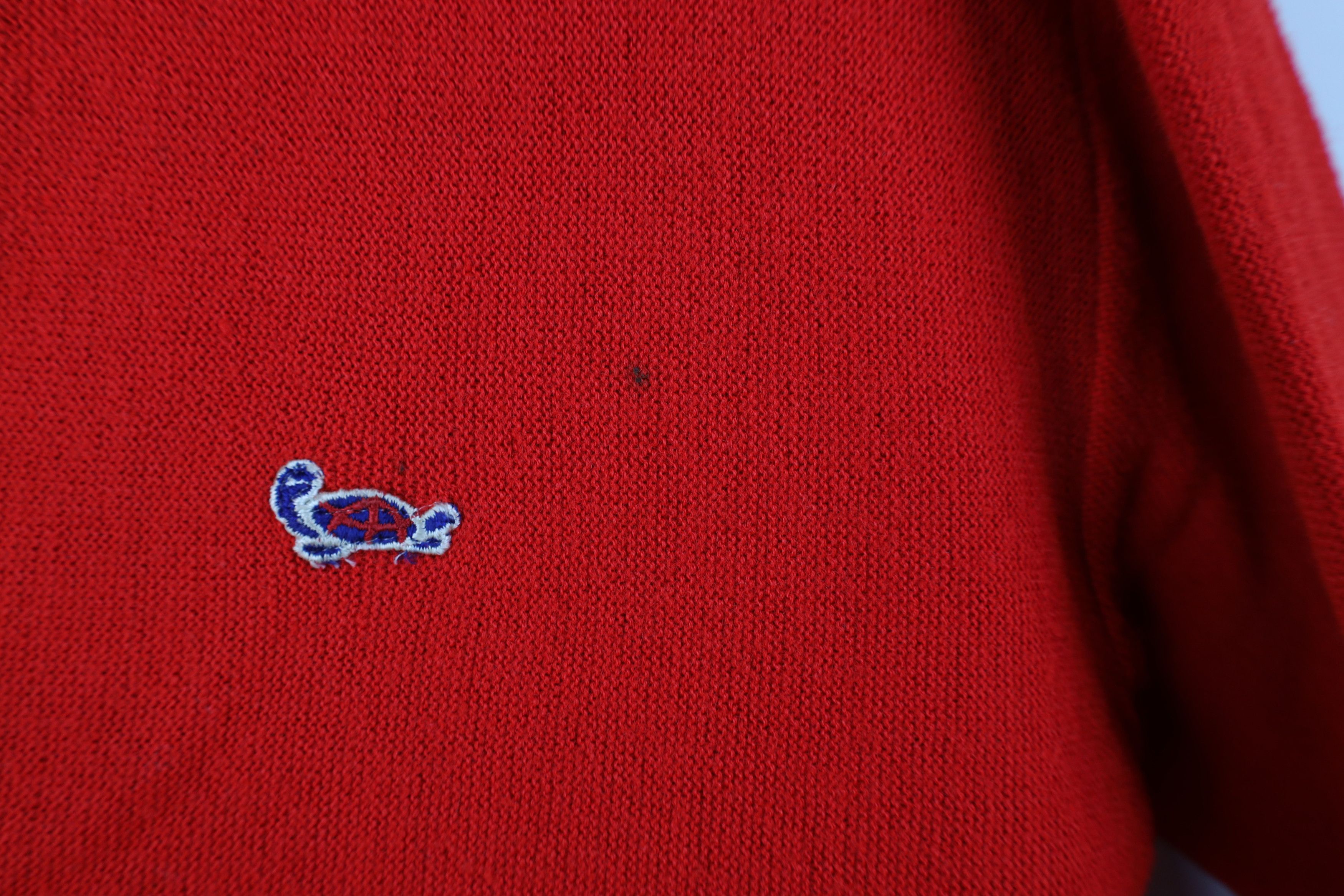 Vintage Vintage 60s Streetwear Turtle Logo Knit Cardigan Sweater USA Size US L / EU 52-54 / 3 - 5 Thumbnail
