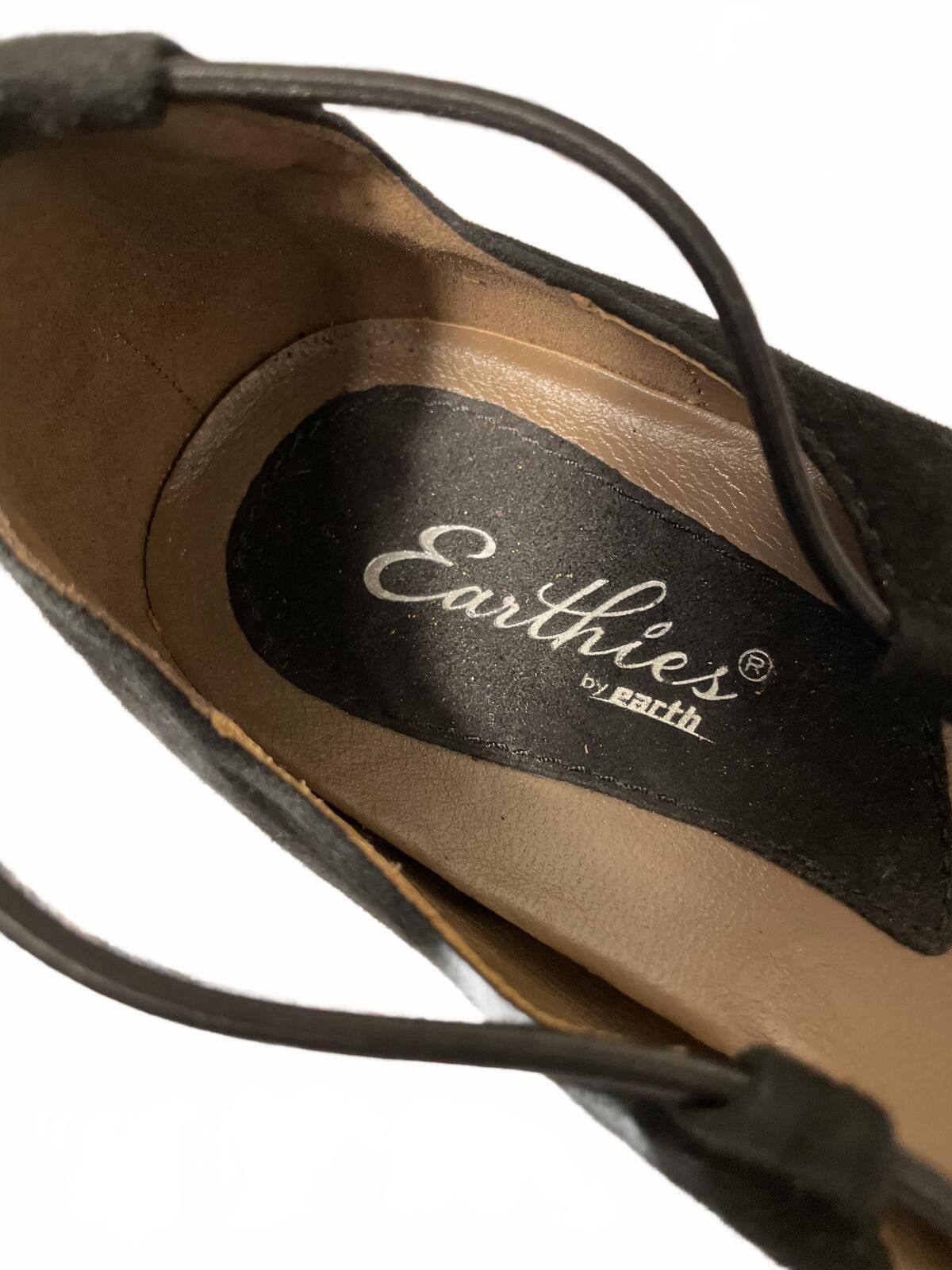 Other Earthies Suede Leather Flats Womens 10 Black Ballet Pointed Size US 10 / IT 40 - 2 Thumbnail