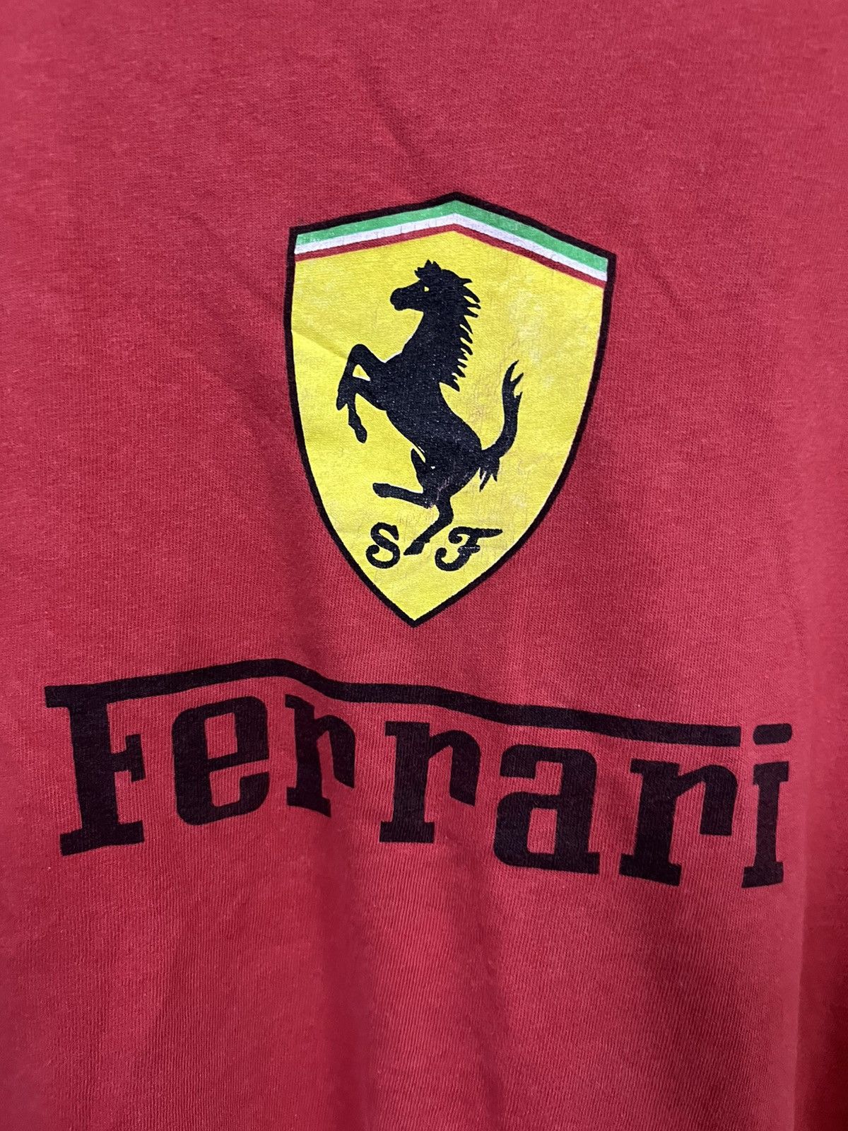 Vintage Vintage Ferrari Logo tee Size US L / EU 52-54 / 3 - 2 Thumbnail