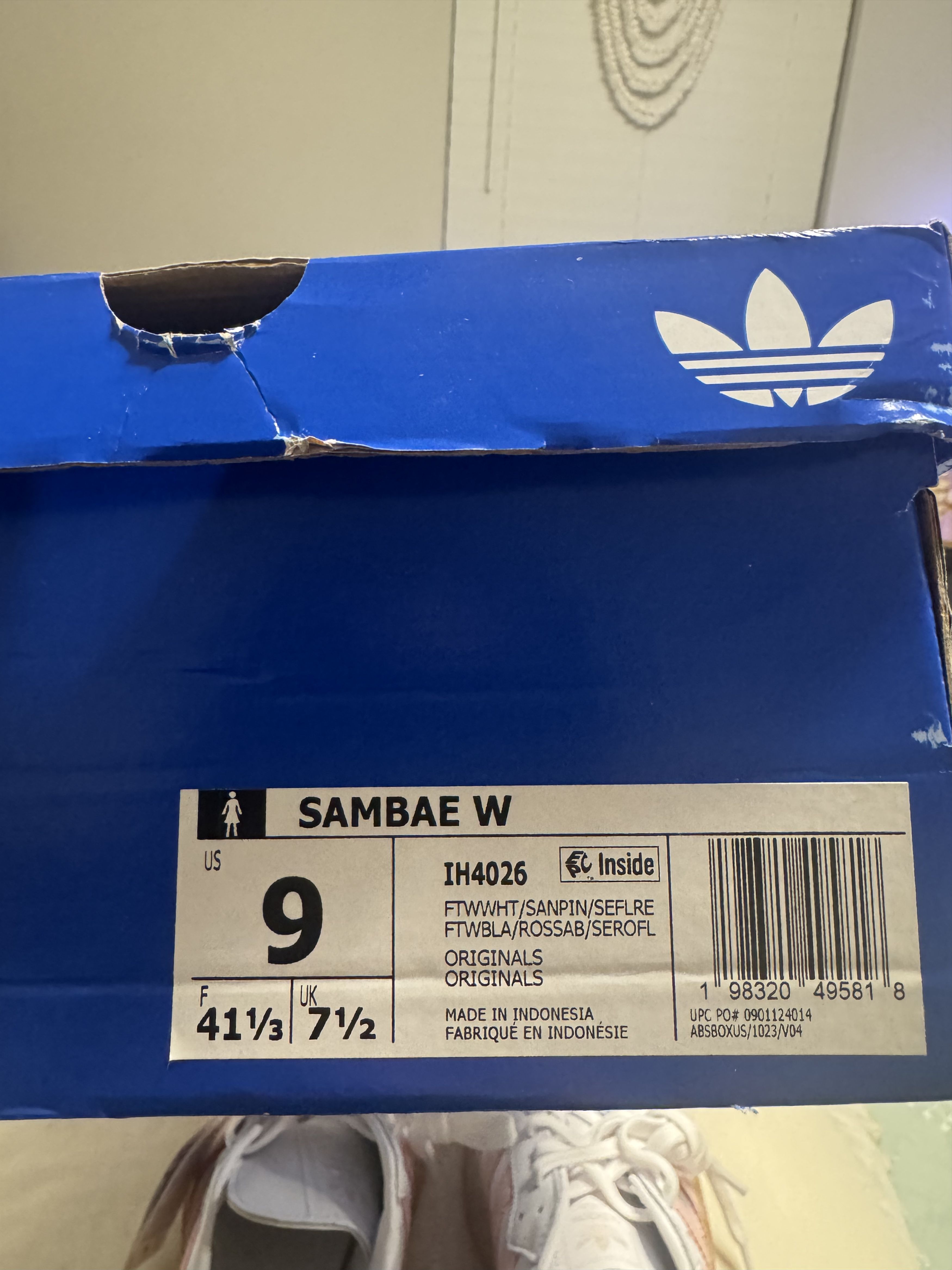Adidas Adidas Sambae Cloud White / Sandy Pink / Semi Flash Red Size US 9 / IT 39 - 8 Thumbnail