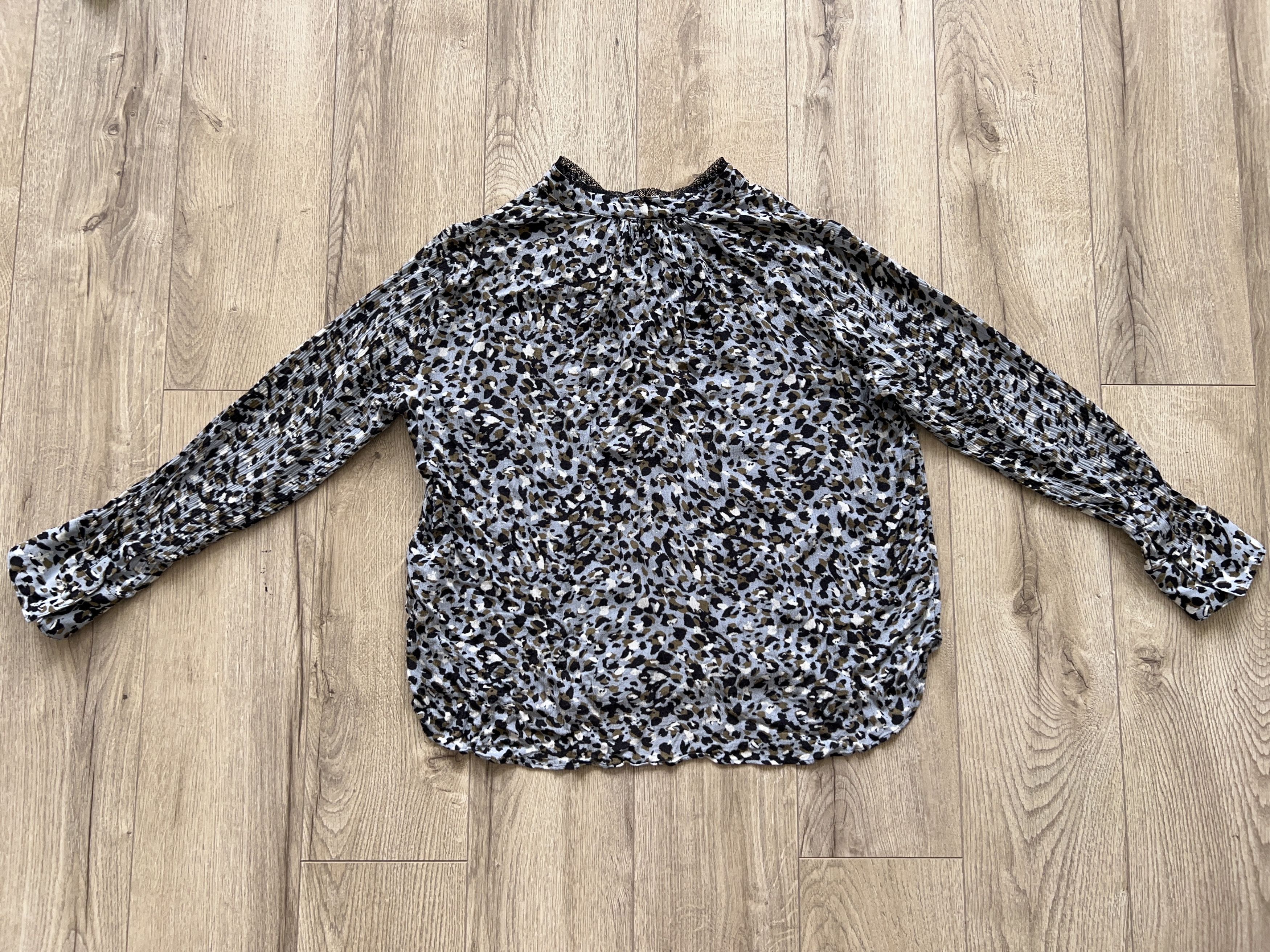 Designer × Zadig & Voltaire Zadig & Voltaire Tink Leo Crinkle Shirt Long Sleeve Top Size S / US 4 / IT 40 - 10 Thumbnail