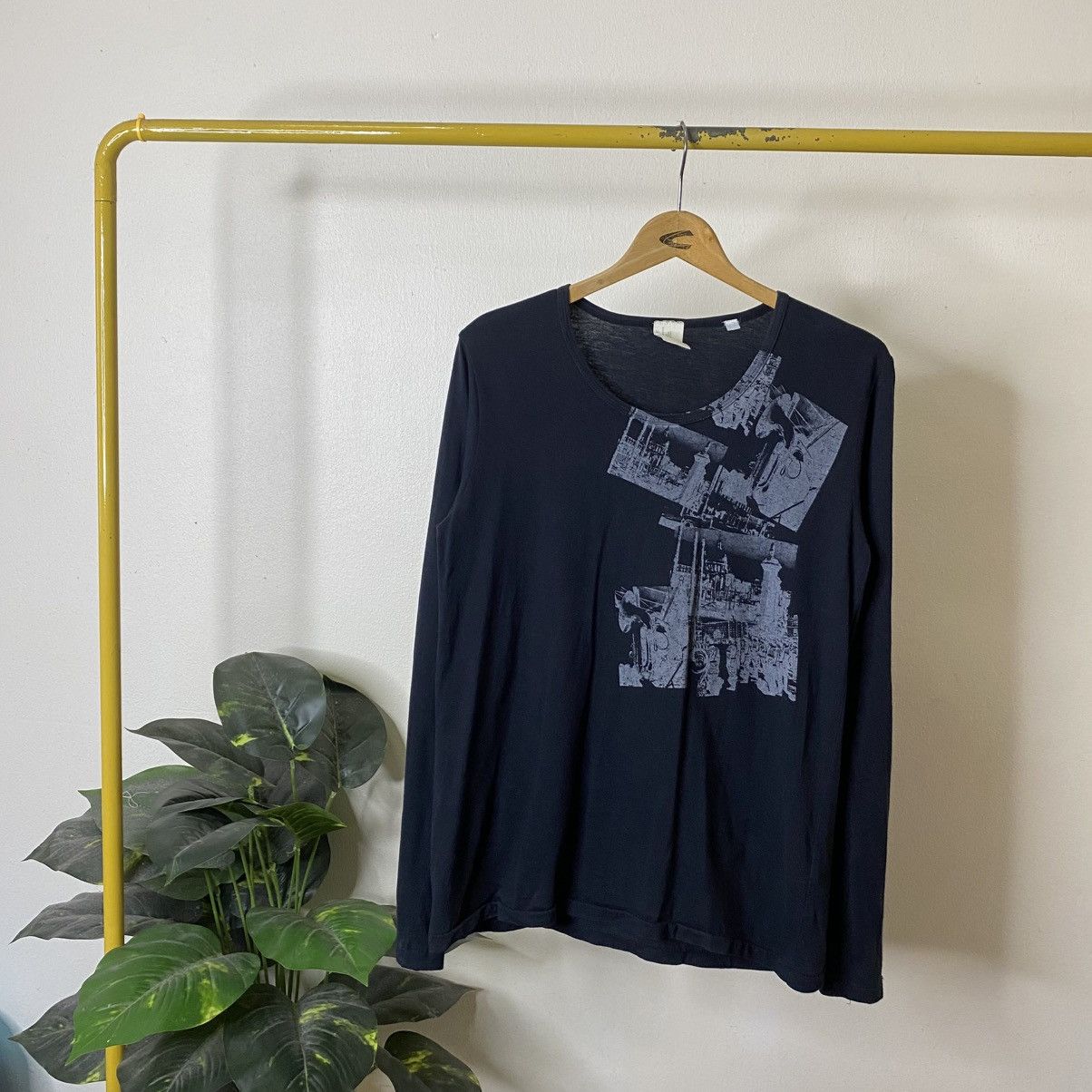 If Six Was Nine If Six Was Nine Black “Tuxedo” Henley LS | Grailed