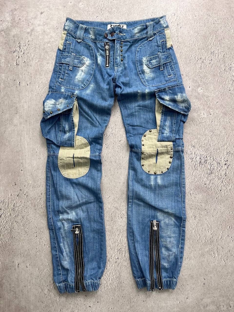 Issey Miyake × Japanese Brand × Tete Homme 2000s Tete Home Multipocket Bondage Cargo Pants Size US 30 / EU 46 - 1 Thumbnail