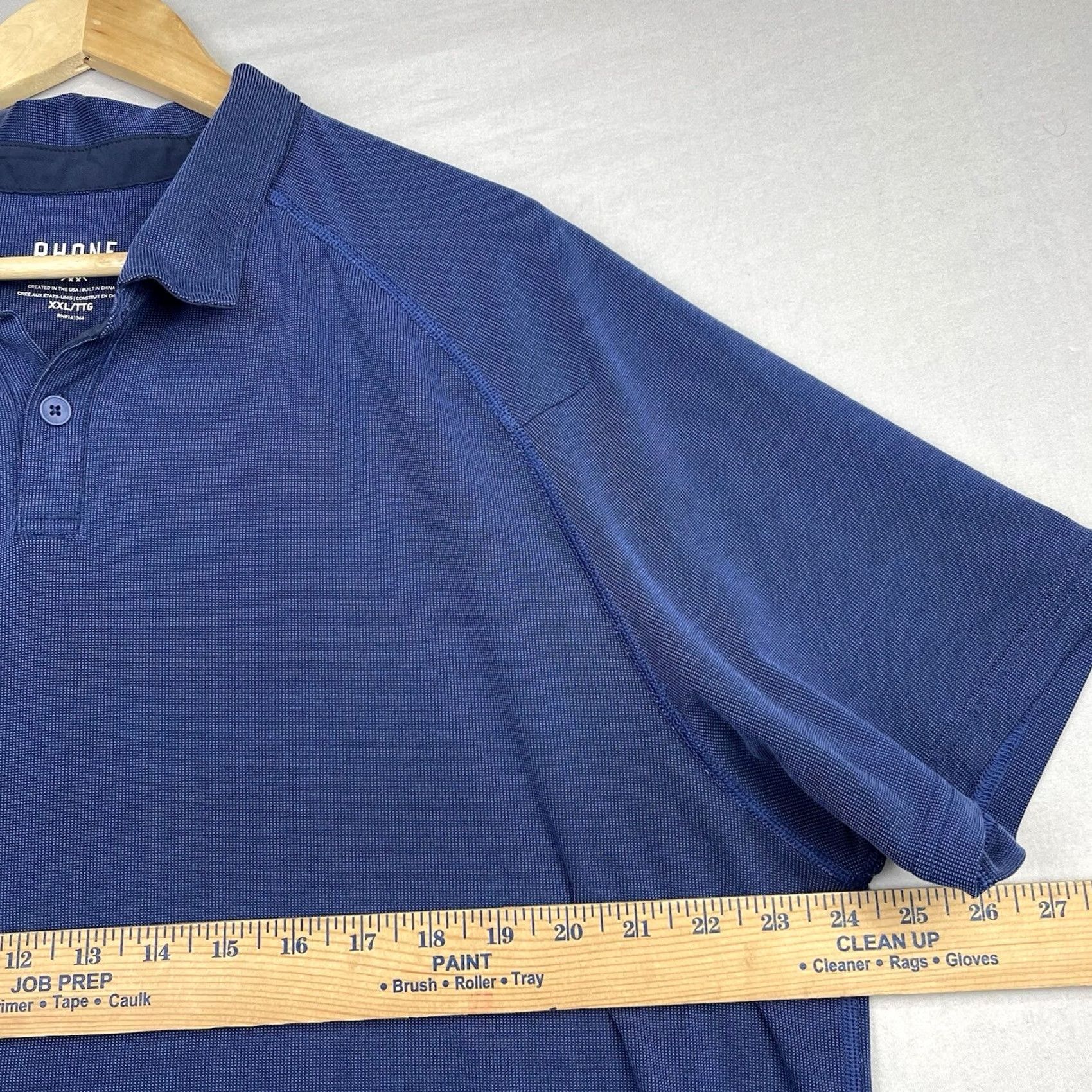 Rhone Rhone Polo Shirt Mens 2XL Navy Blue Collared Button Down Performance Stretch Polo Shirt Men 2XL Navy Blue Size US XXL / EU 58 / 5 - 6 Thumbnail