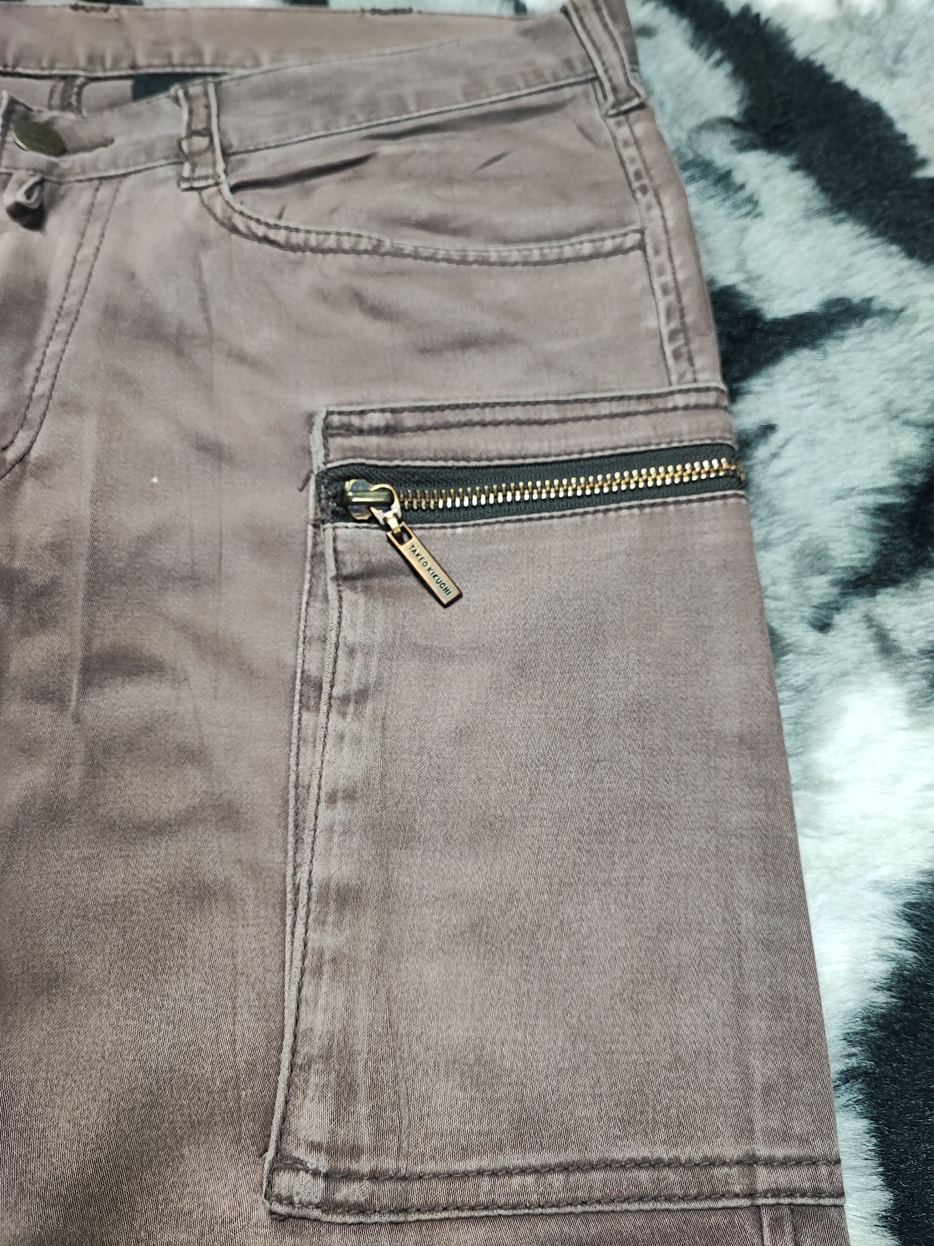 Eternal × OVER THE STRiPES × Takeo Kikuchi Takeo Kikuchi HICKORY Striped Cargo Pants ziper Pocket Size US 31 - 7 Thumbnail