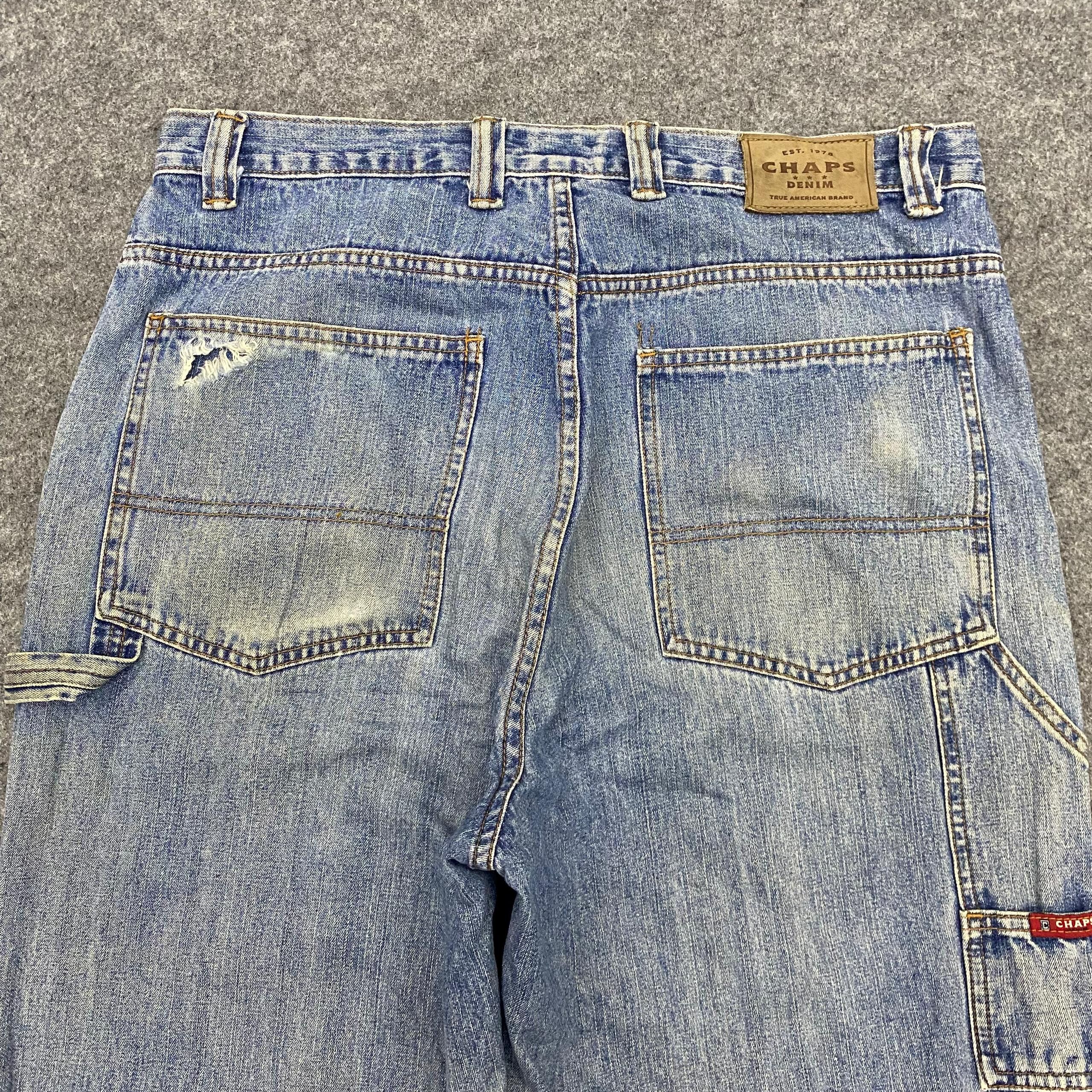 Chaps 💥Best Offer💥Vintage Chap Denim Canperter Distressed Denim Size US 34 / EU 50 - 14 Thumbnail