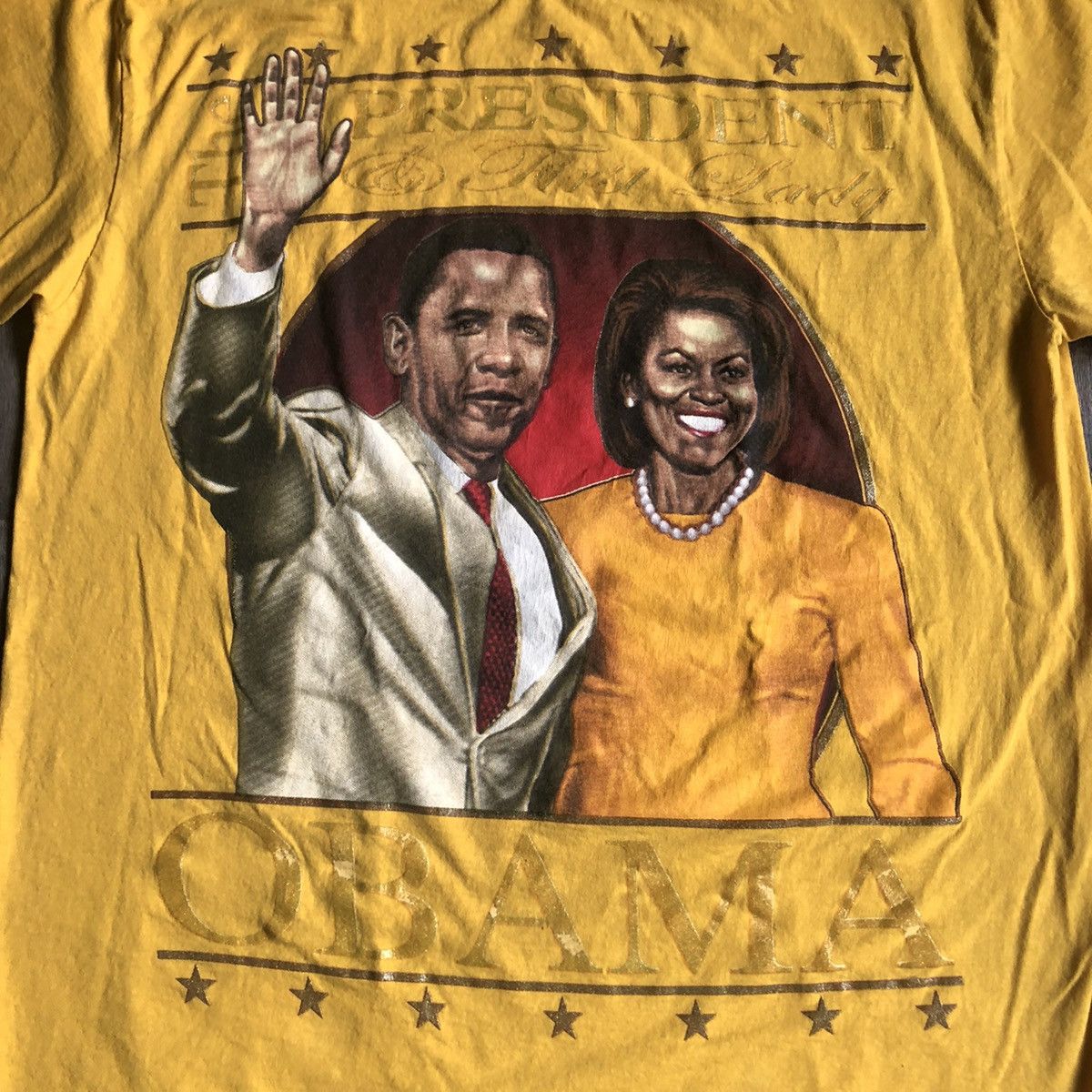 Rap Tees Vintage President Barack Obama First Lady Family Graphic Tee Size US XXL / EU 58 / 5 - 2 Thumbnail